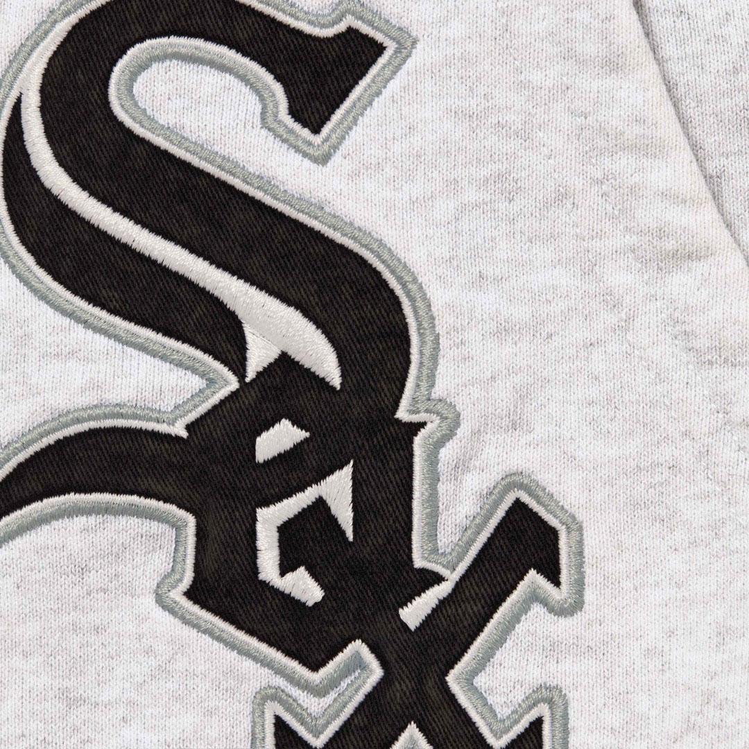 Supreme x Chicago White Sox Zip Up Hooded Sweatshirt 'Ash Grey' - DesignerGu
