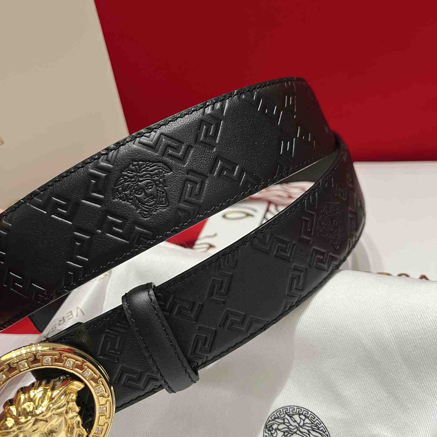 Versace Leather Belt   - DesignerGu