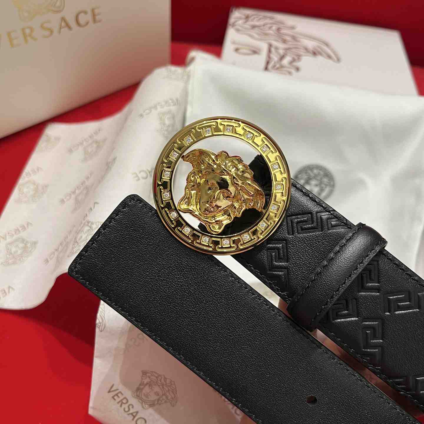 Versace Leather Belt   - DesignerGu