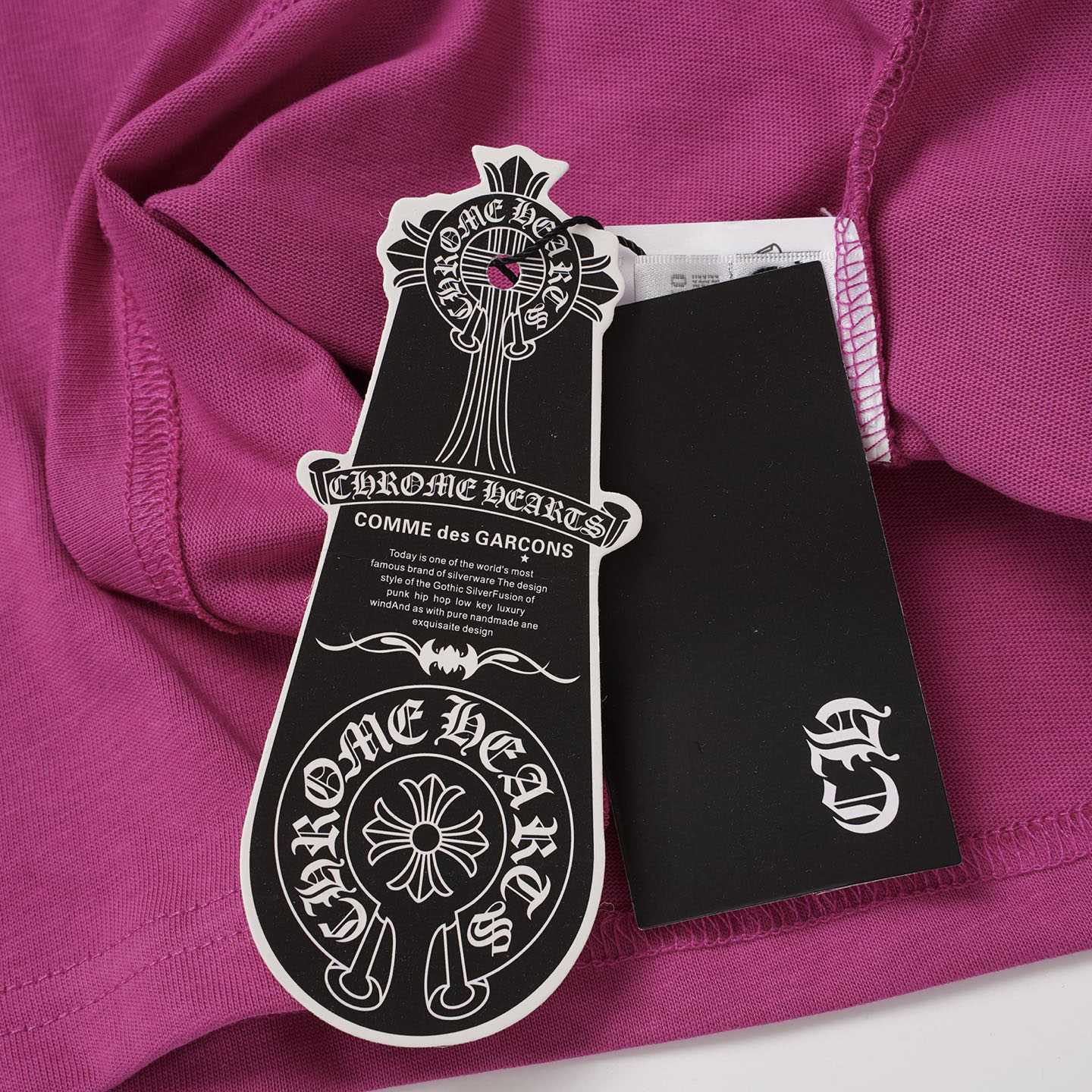 Chrome Hearts Pink And Black Baseball Long Sleeve T-Shirt - DesignerGu