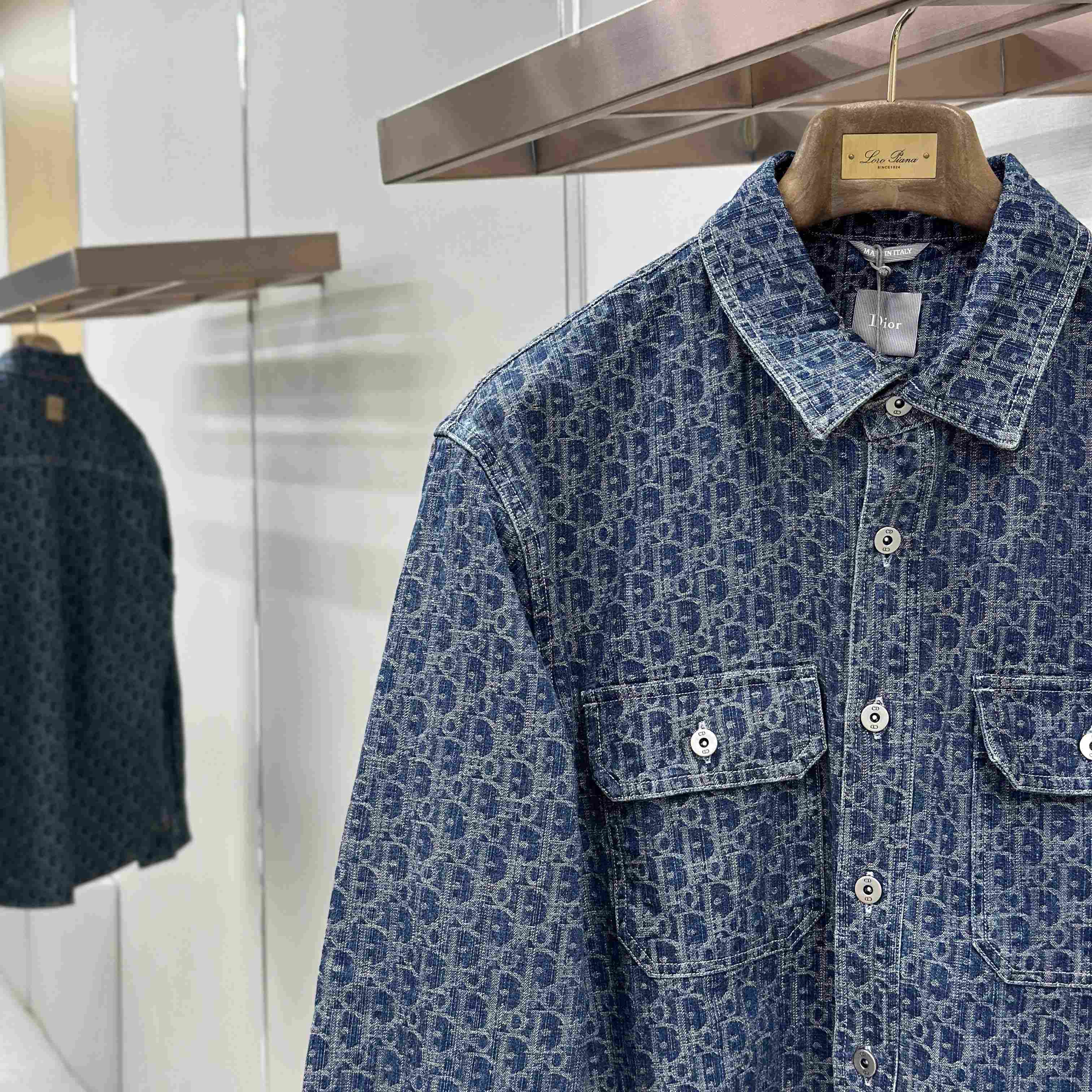 Dior Oblique Denim Overshirt - DesignerGu