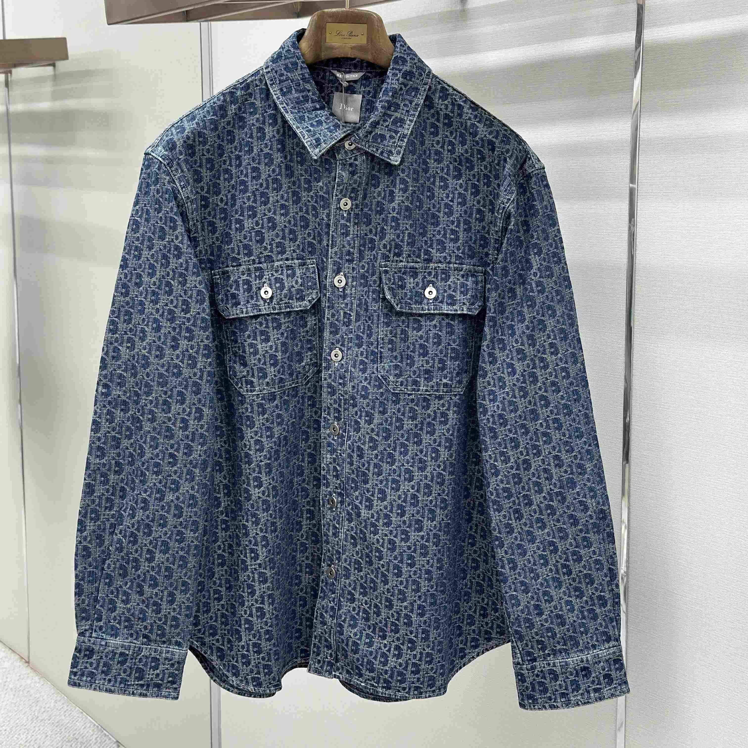 Dior Oblique Denim Overshirt - DesignerGu