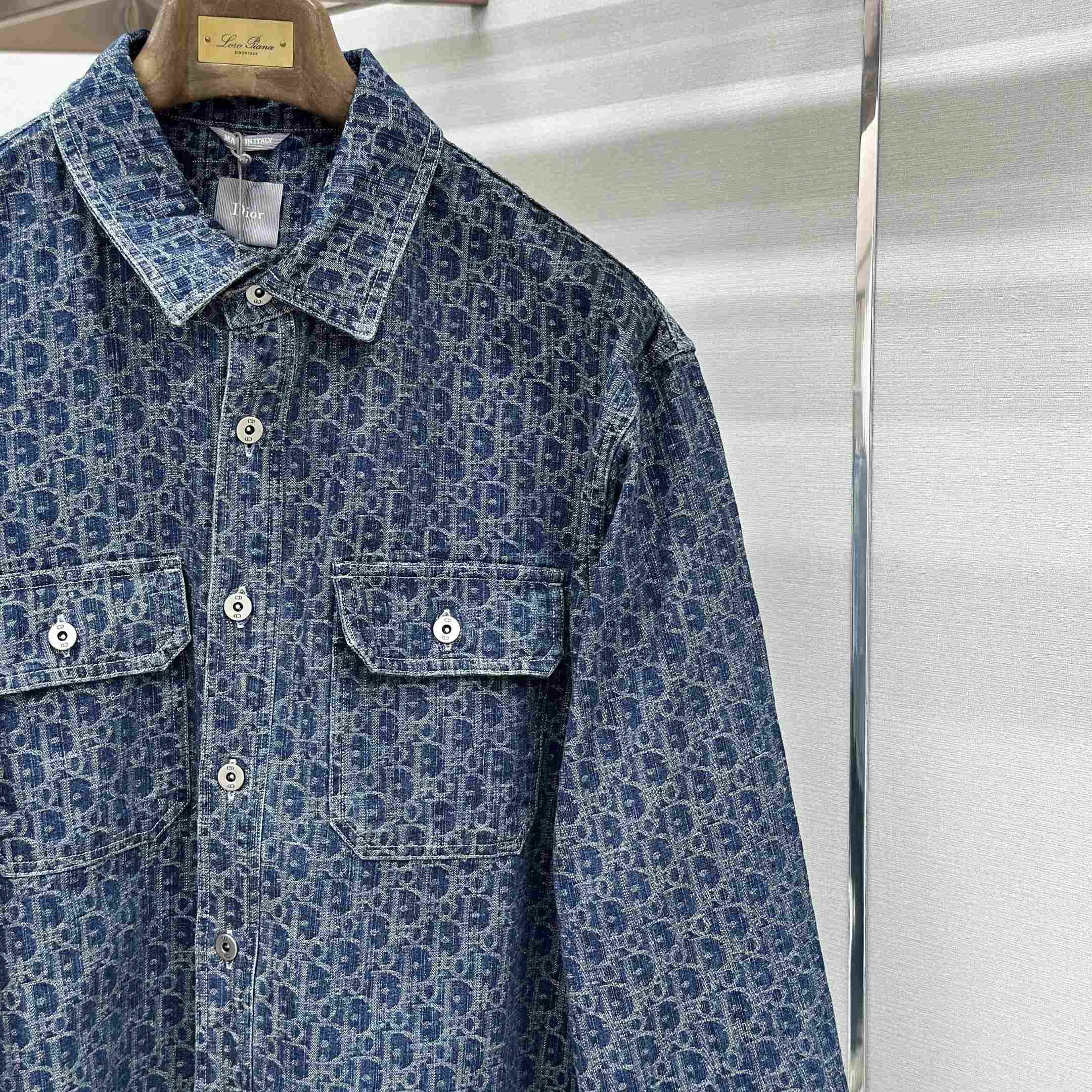 Dior Oblique Denim Overshirt - DesignerGu