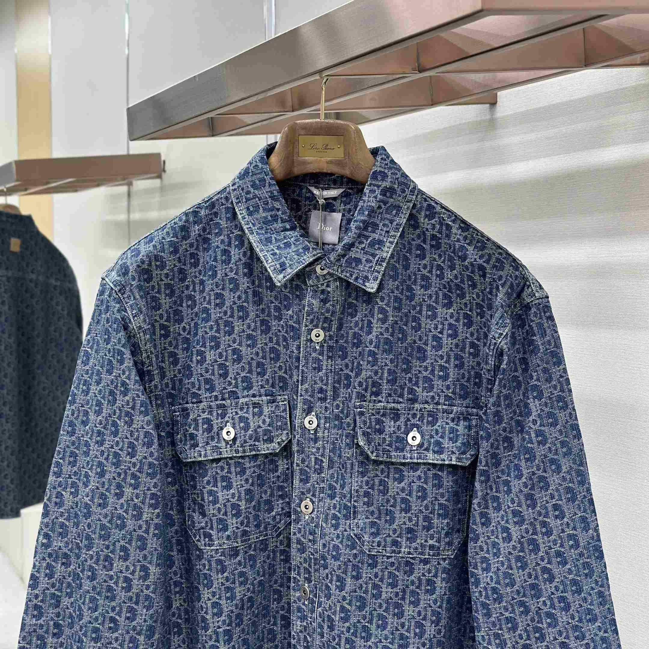 Dior Oblique Denim Overshirt - DesignerGu