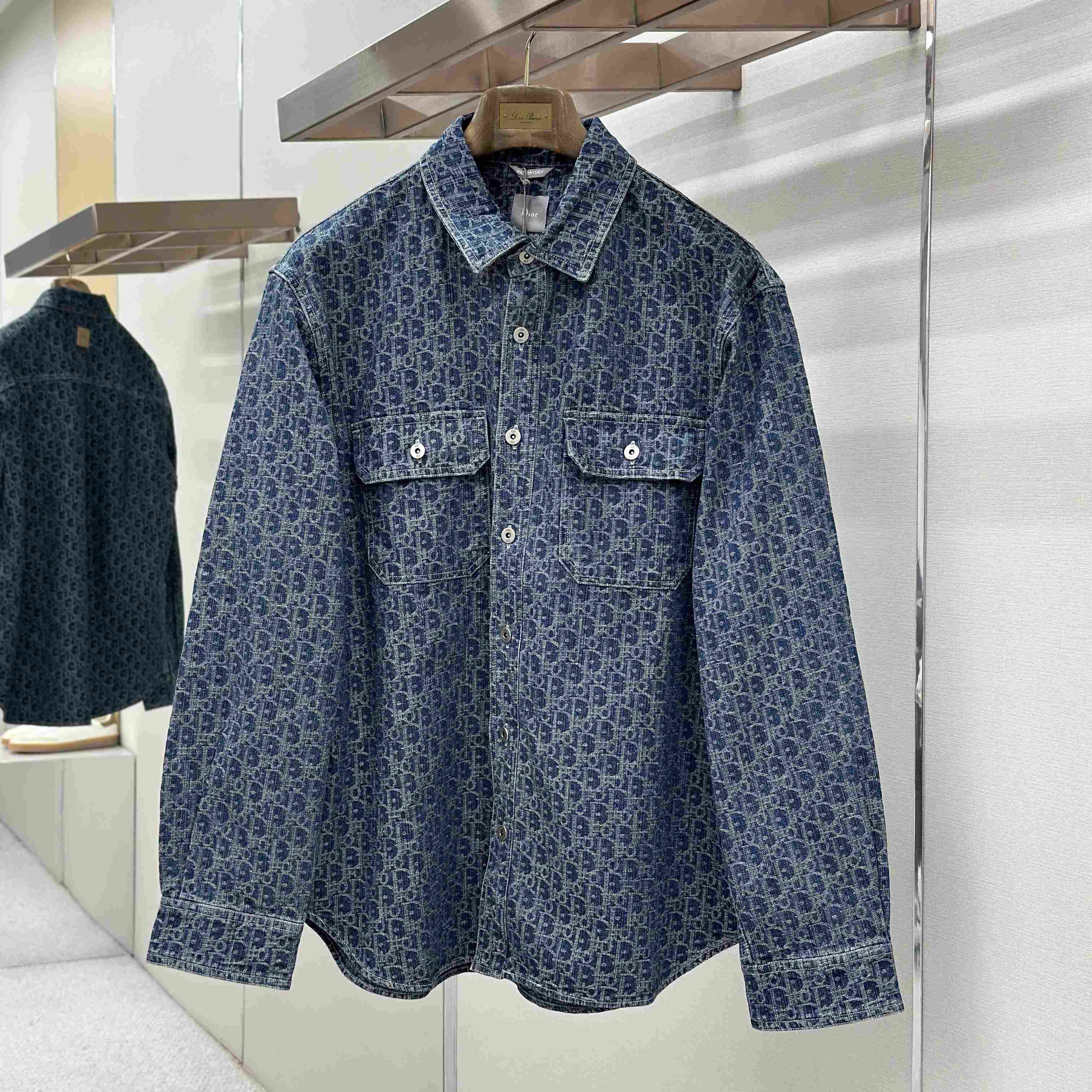 Dior Oblique Denim Overshirt - DesignerGu