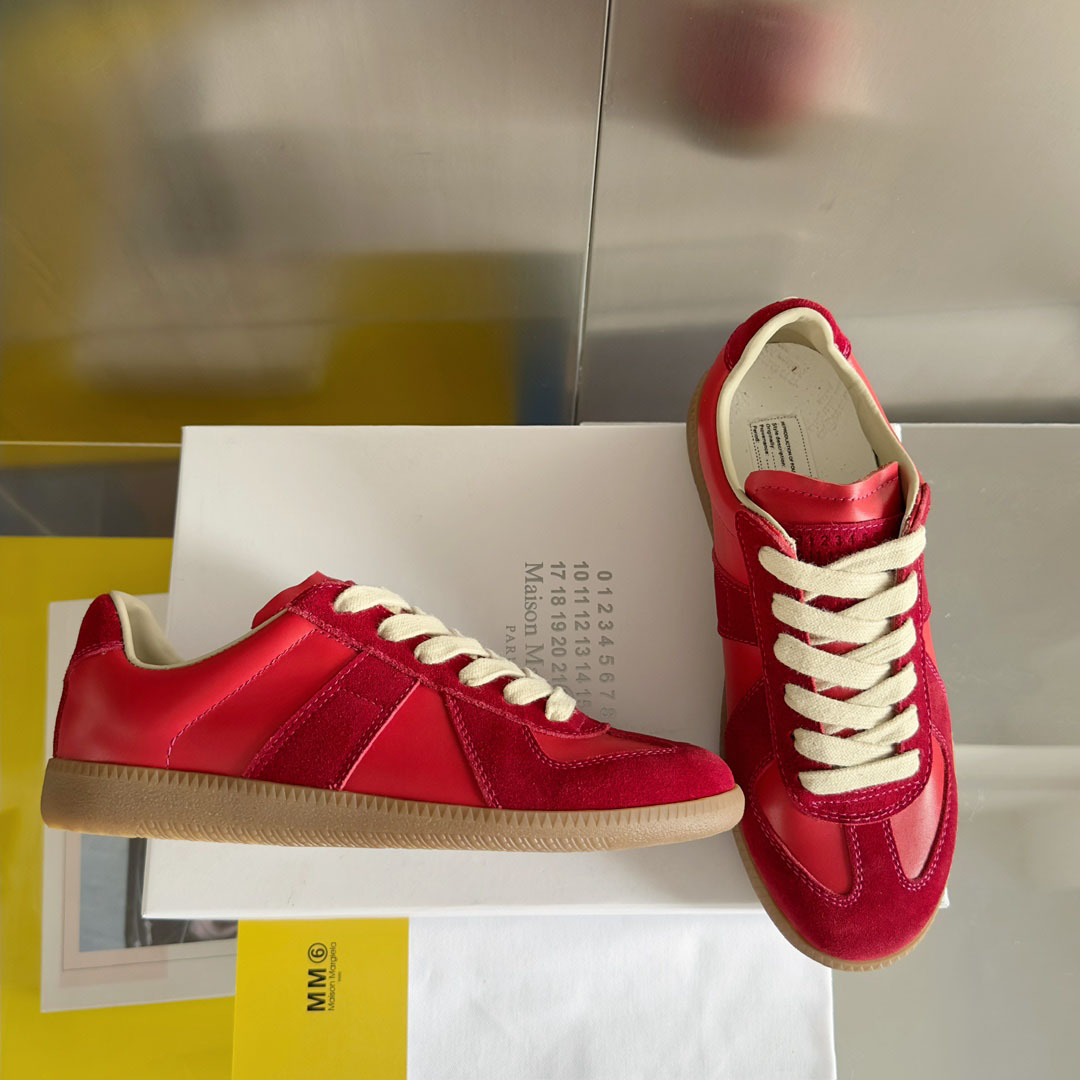 Maison Margiela  Red Replica Sneakers - DesignerGu