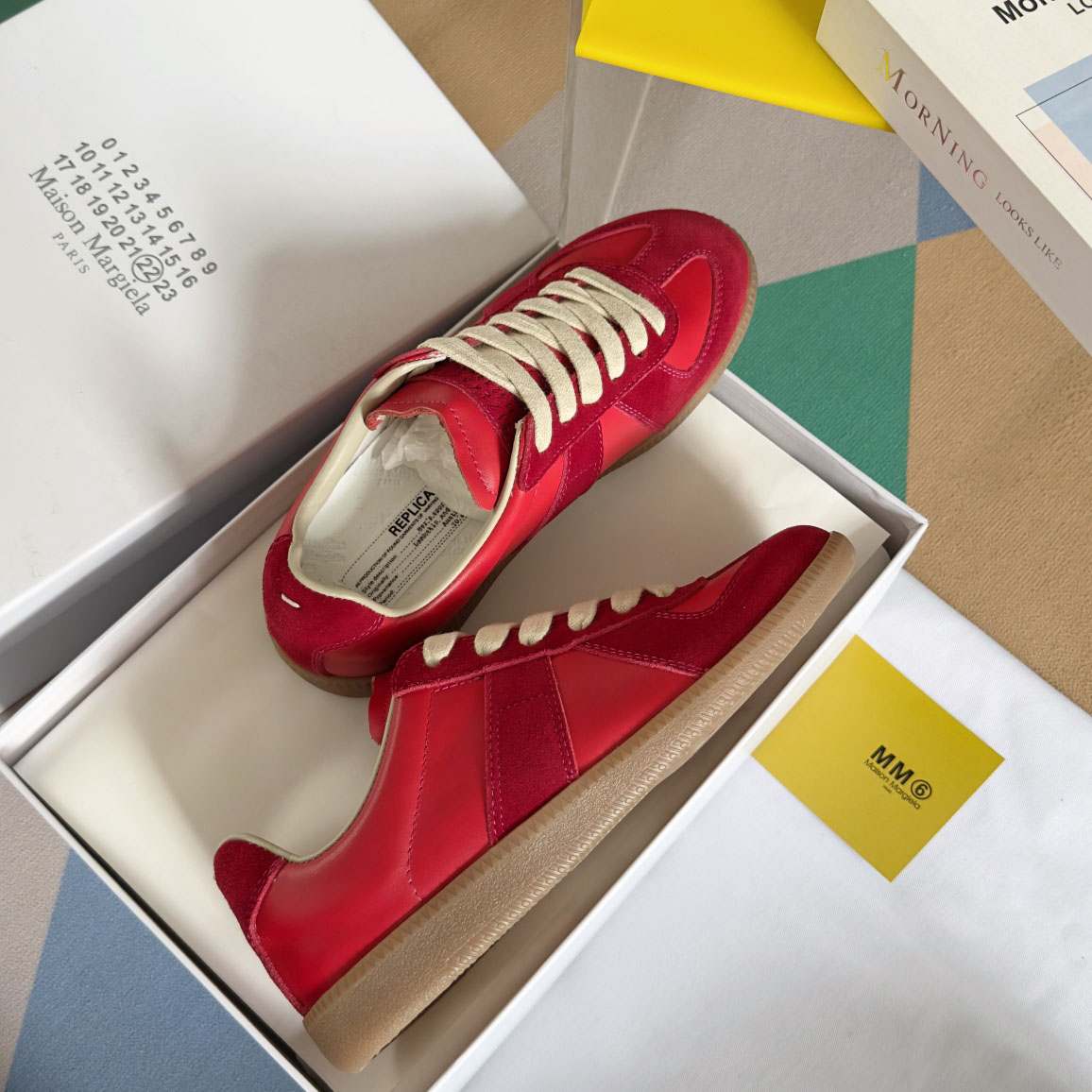 Maison Margiela  Red Replica Sneakers - DesignerGu
