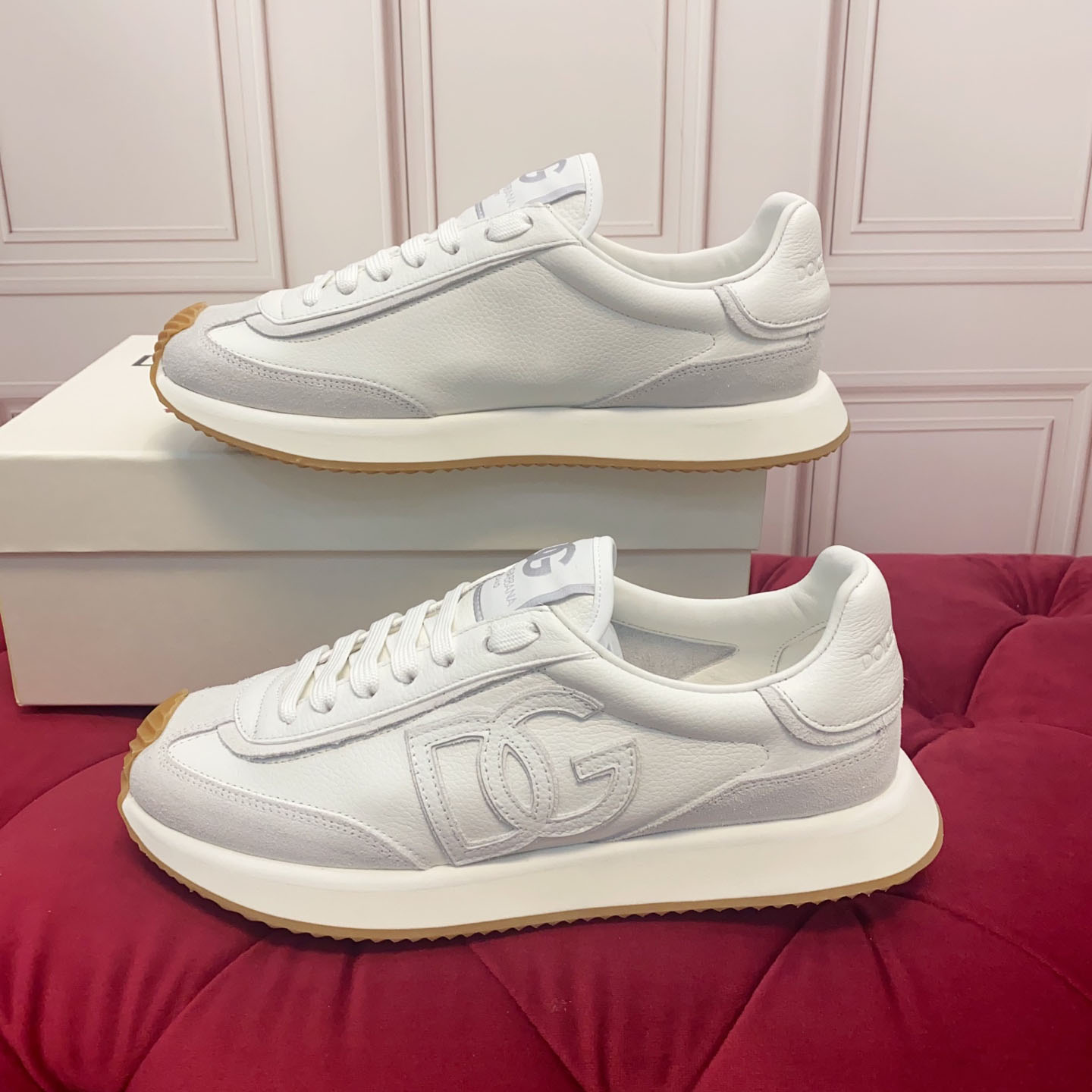 Dolce & Gabbana DG Cushion Calfskin Sneaker - DesignerGu