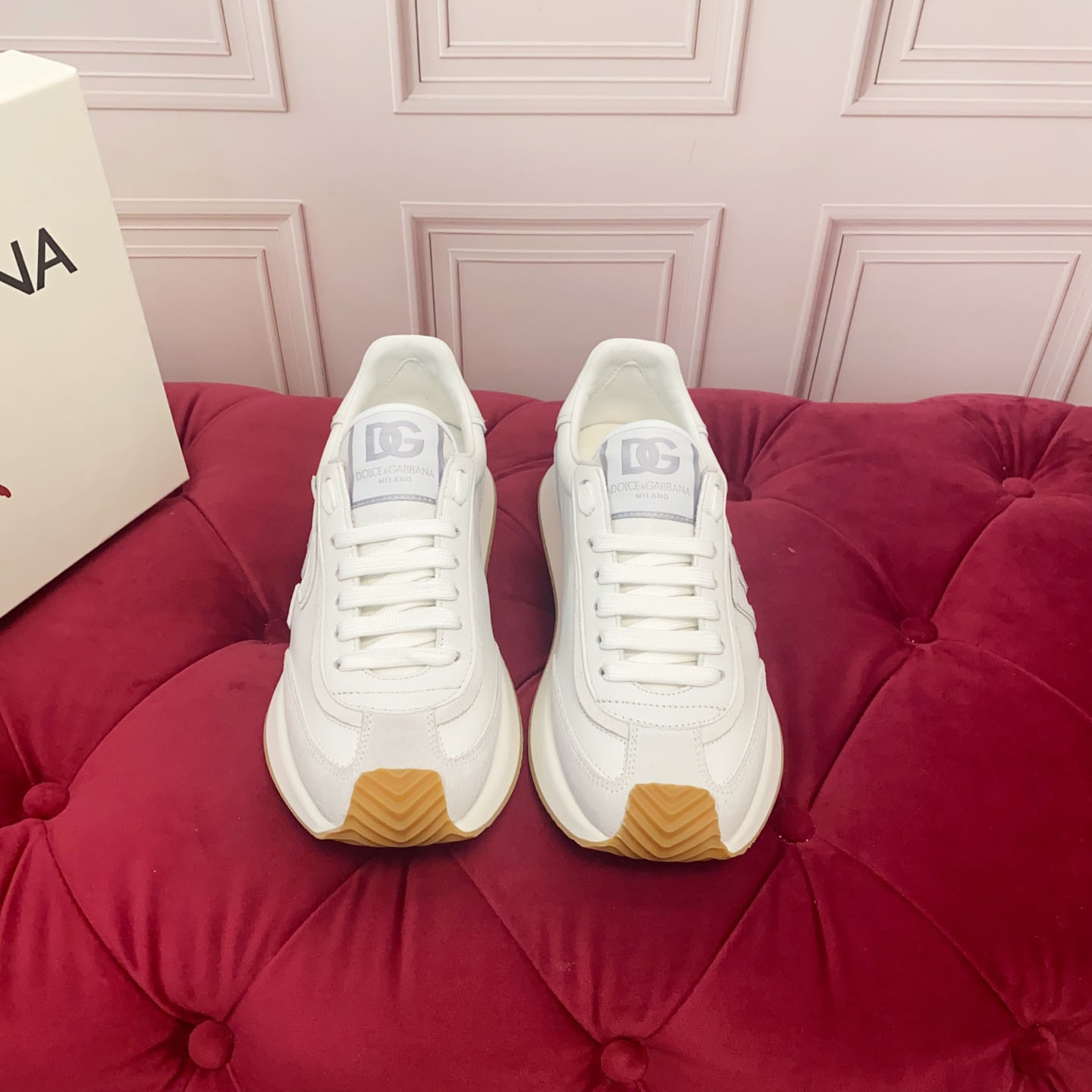 Dolce & Gabbana DG Cushion Calfskin Sneaker - DesignerGu