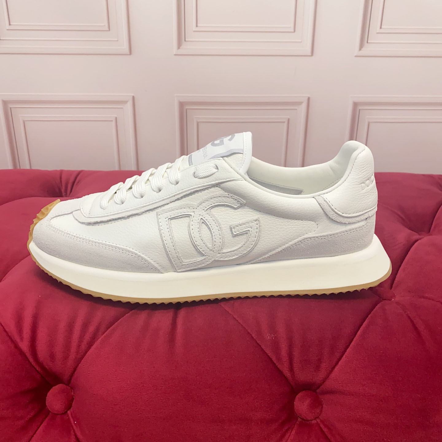 Dolce & Gabbana DG Cushion Calfskin Sneaker - DesignerGu