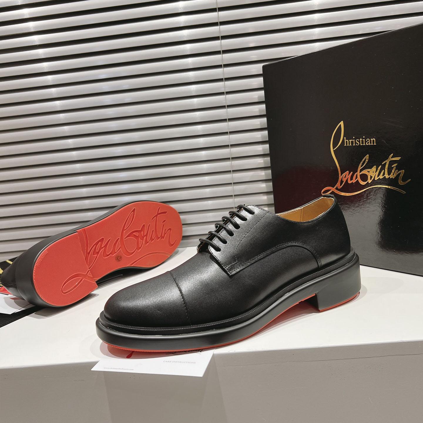 Christian Louboutin Urbino Leather Derby Shoes - DesignerGu