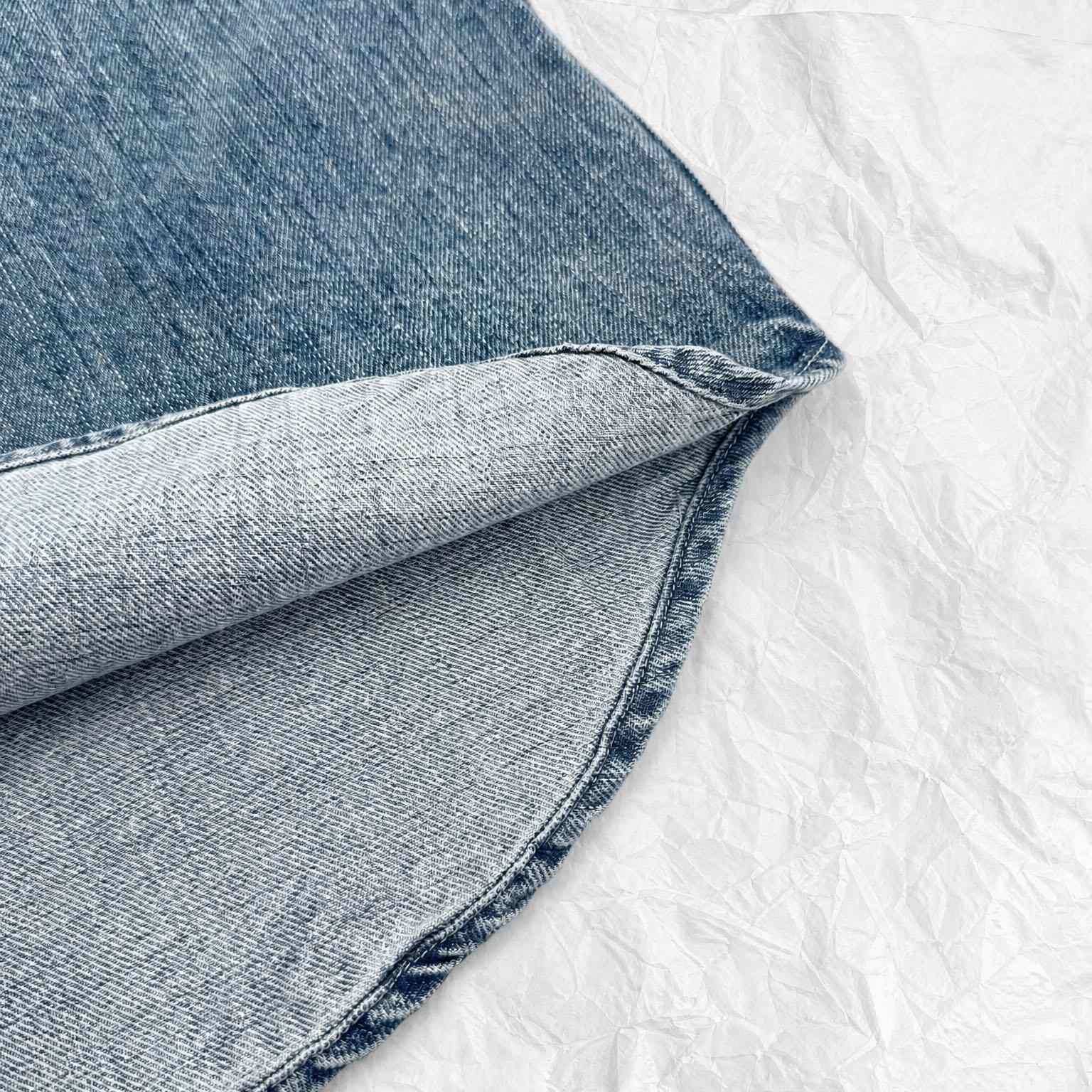 Saint Laurent Cassandre Overshirt In Trouville Beach Blue Denim - DesignerGu