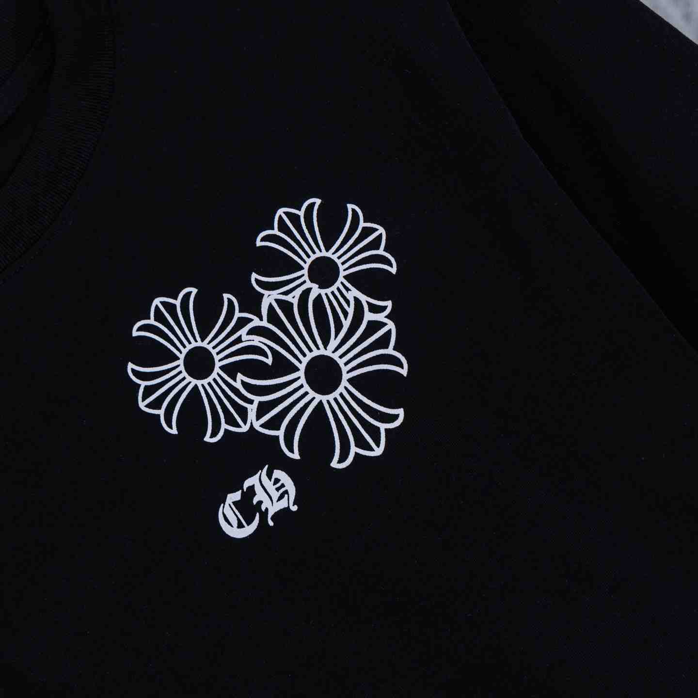 Chrome Hearts Cross Logo  Long Sleeve T-Shirt 'Black' - DesignerGu