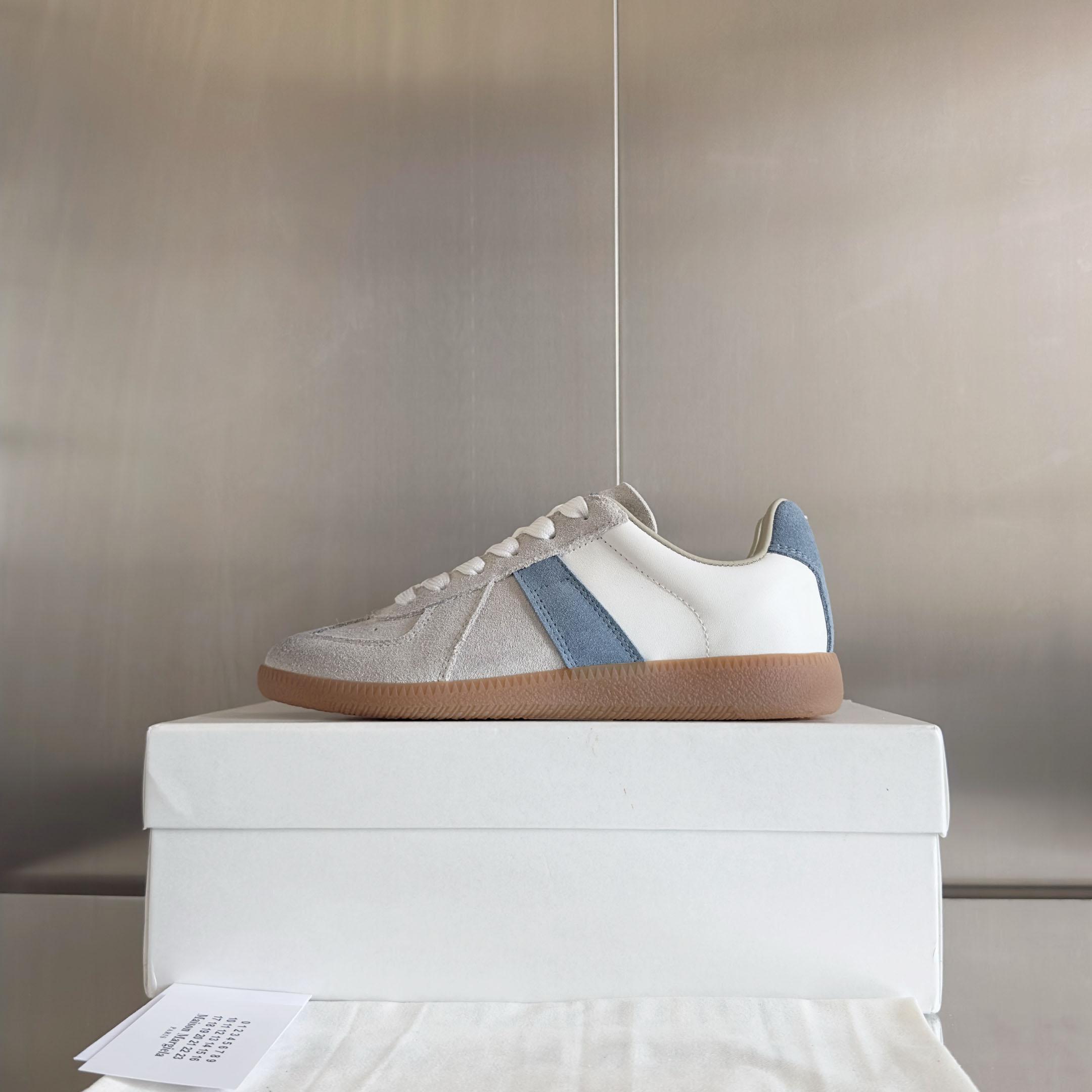 Maison Margiela Off-White & Blue Replica Sneakers - DesignerGu