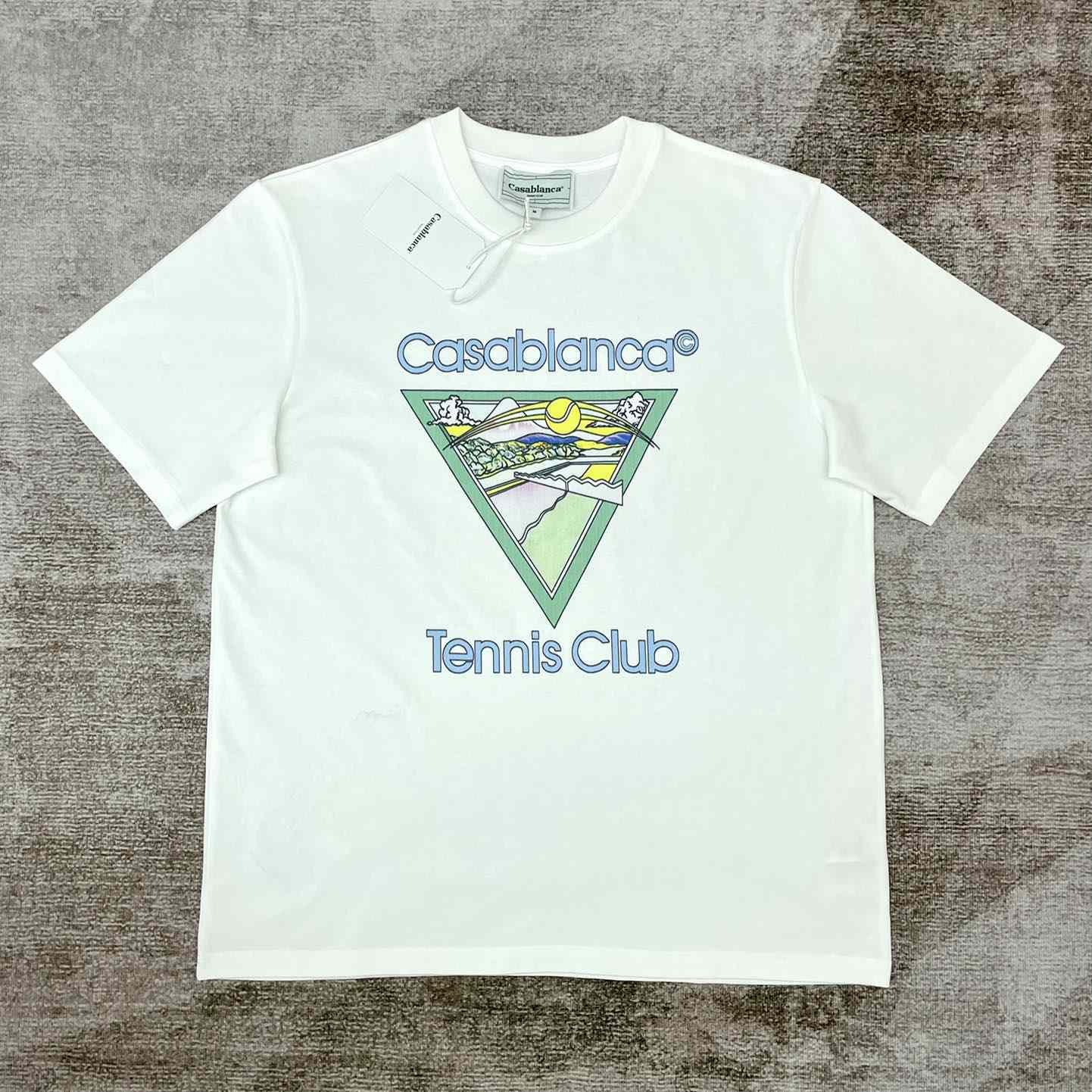 Casablanca Tennis Club Icon T-Shirt C451 - DesignerGu