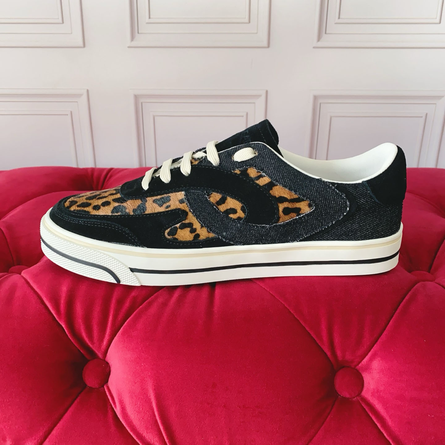 Dolce & Gabbana Leo-Print Pony DG Sailing Sneakers - DesignerGu