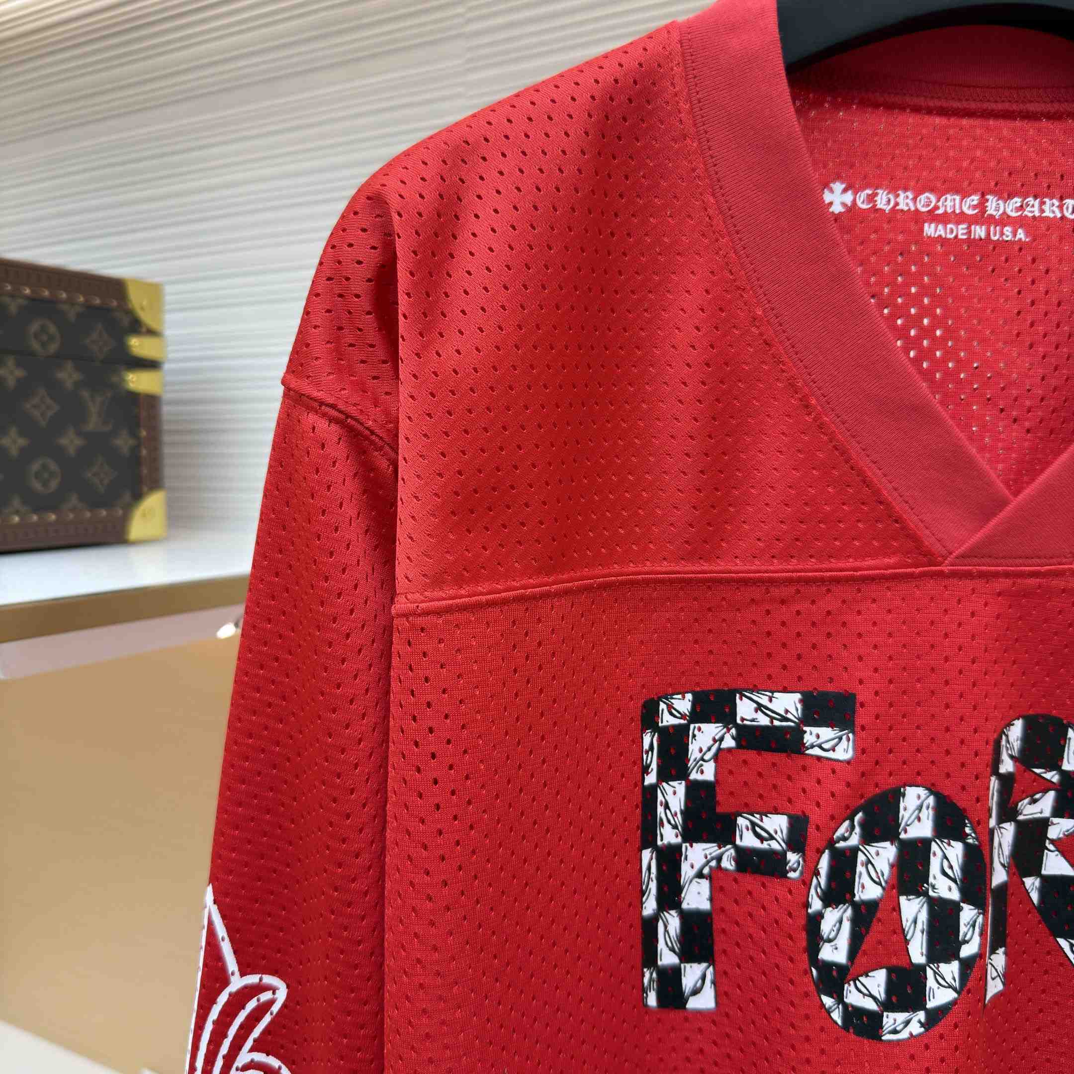 Chrome Hearts Stadium Mesh Long sleeve Jersey  - DesignerGu