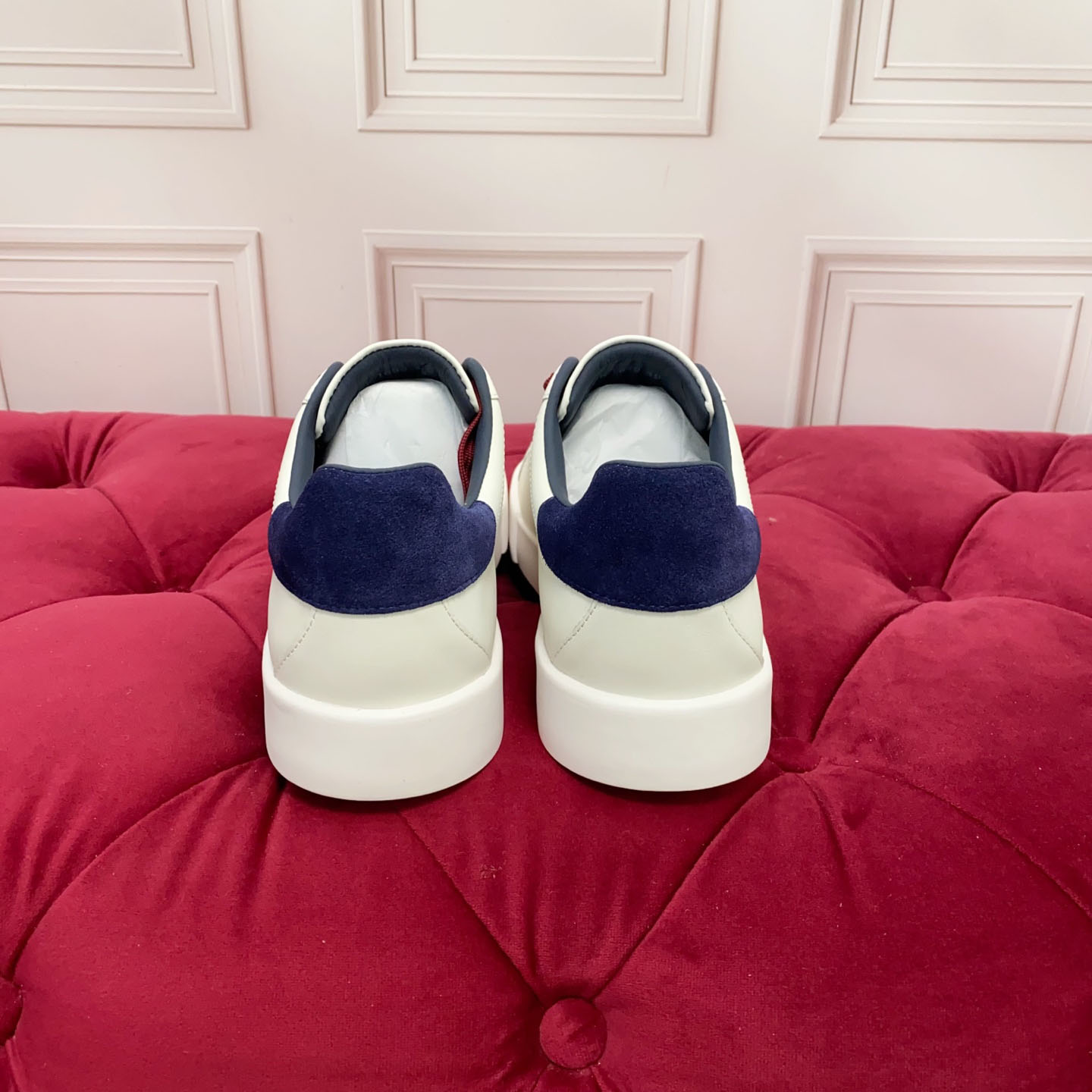 Dolce & Gabbana Portofino Light Strobel Calfskin Sneakers - DesignerGu