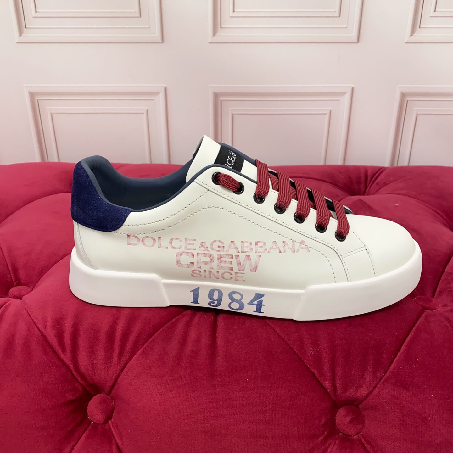 Dolce & Gabbana Portofino Light Strobel Calfskin Sneakers - DesignerGu