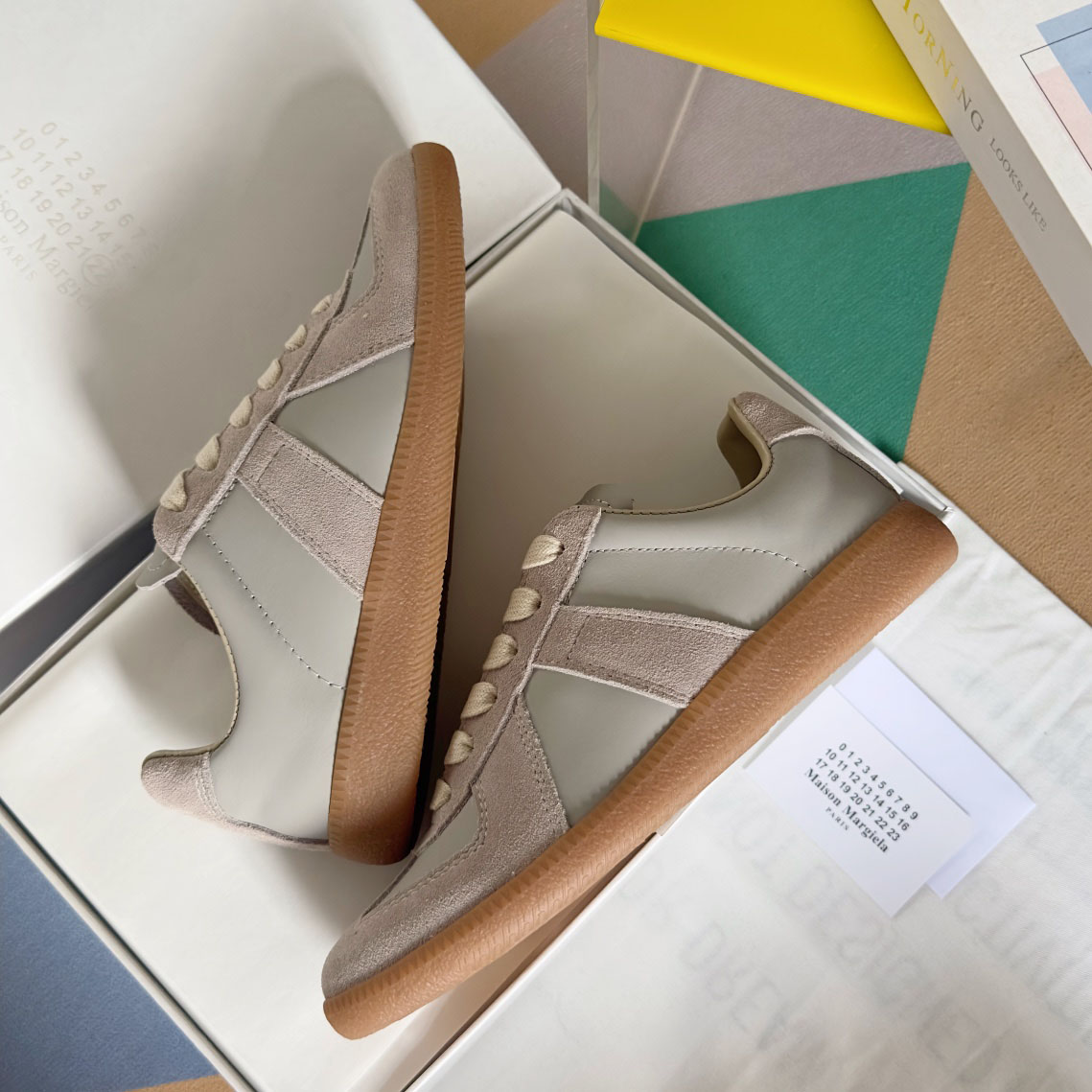 Maison Margiela Gray Replica Sneakers - DesignerGu