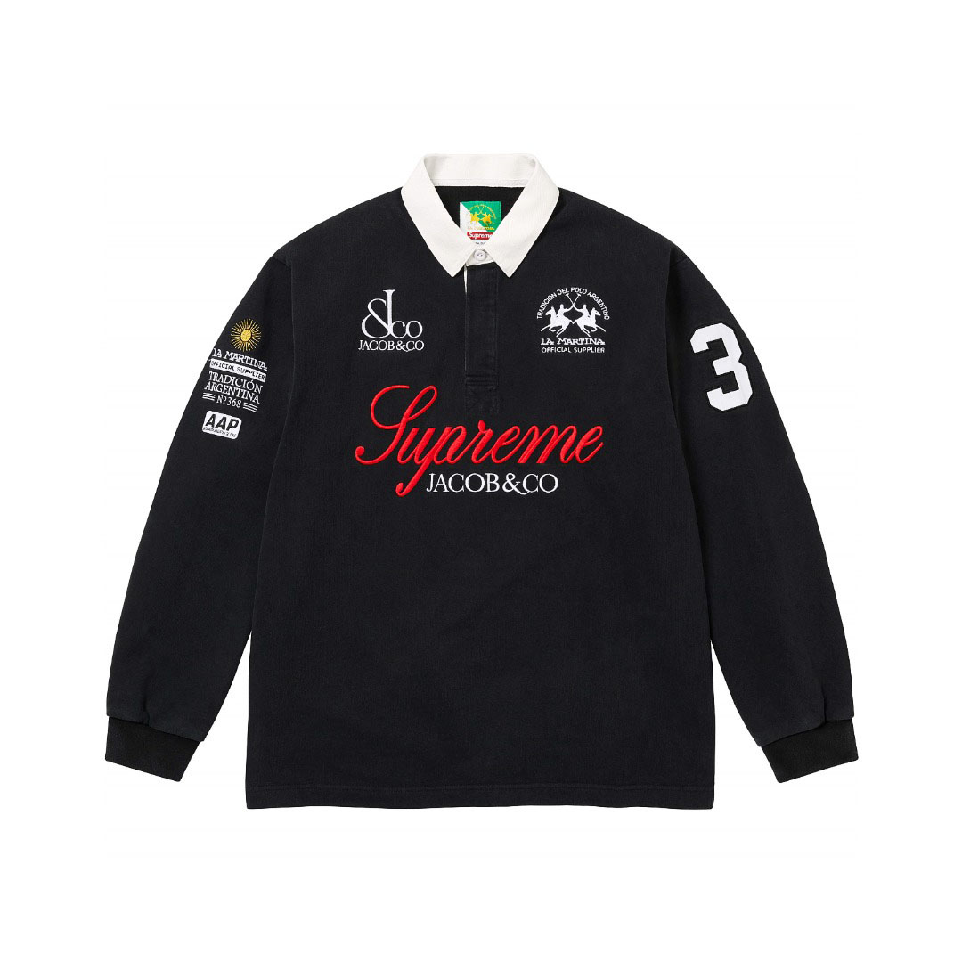 Supreme x La Martina x Jacob & Co Rugby 'Black' - DesignerGu