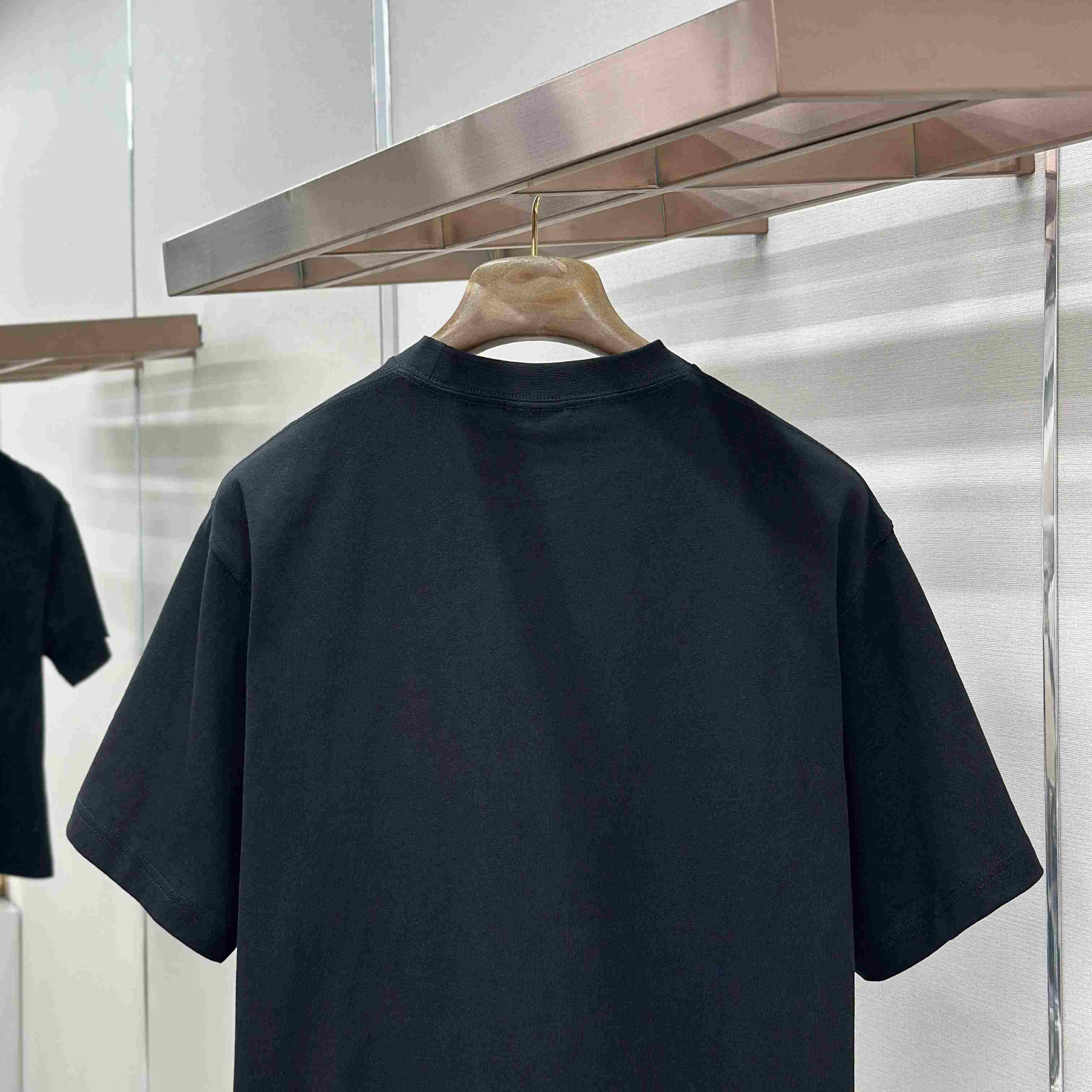 Balenciaga Logo Cotton Jersey T-shirt  - DesignerGu