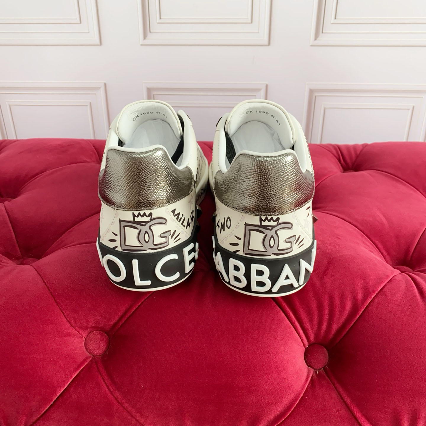 Dolce & Gabbana Portofino Calfskin Sneakers - DesignerGu