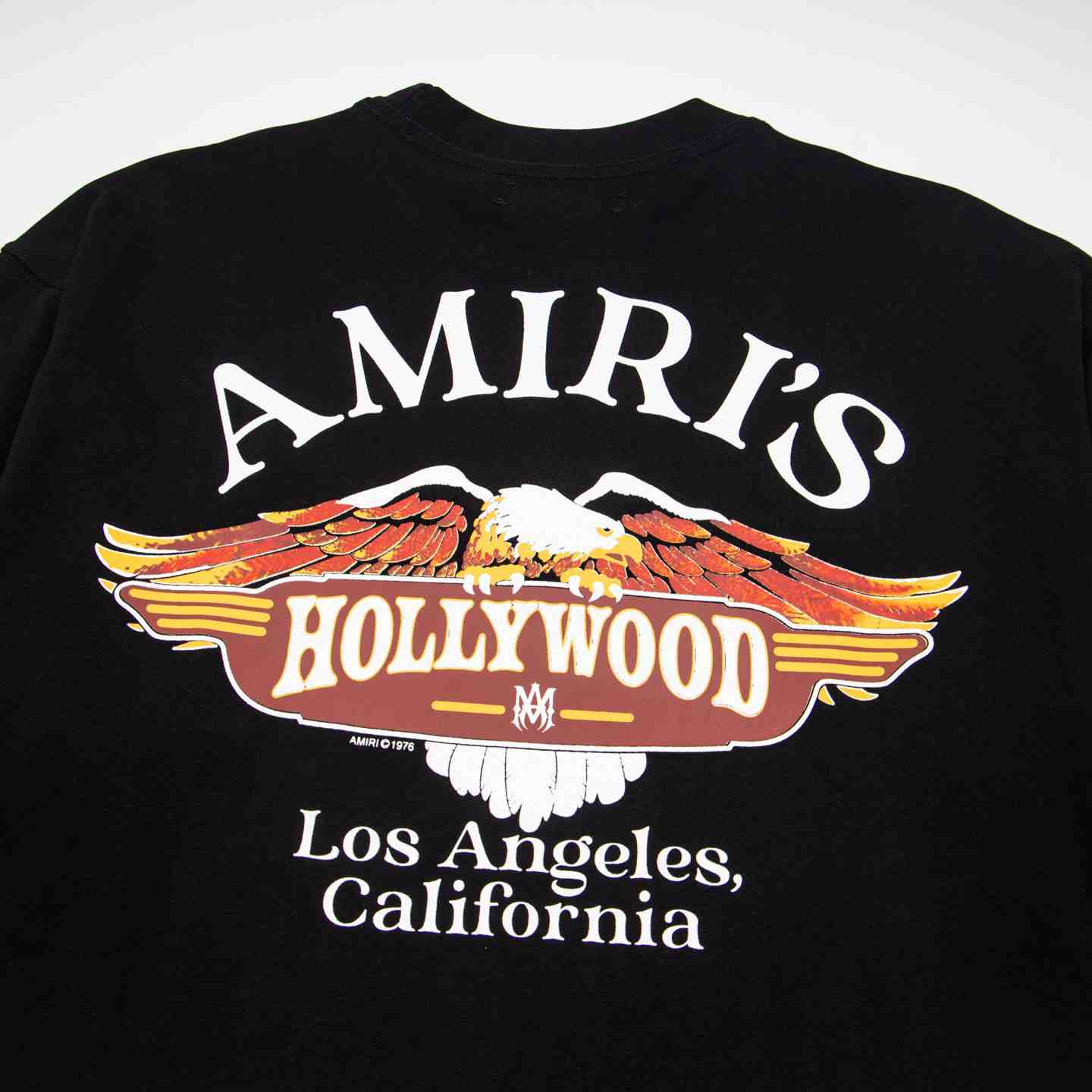 Amiri Cotton Eagle Flames Long Sleeve T-Shirt 'Black' - DesignerGu