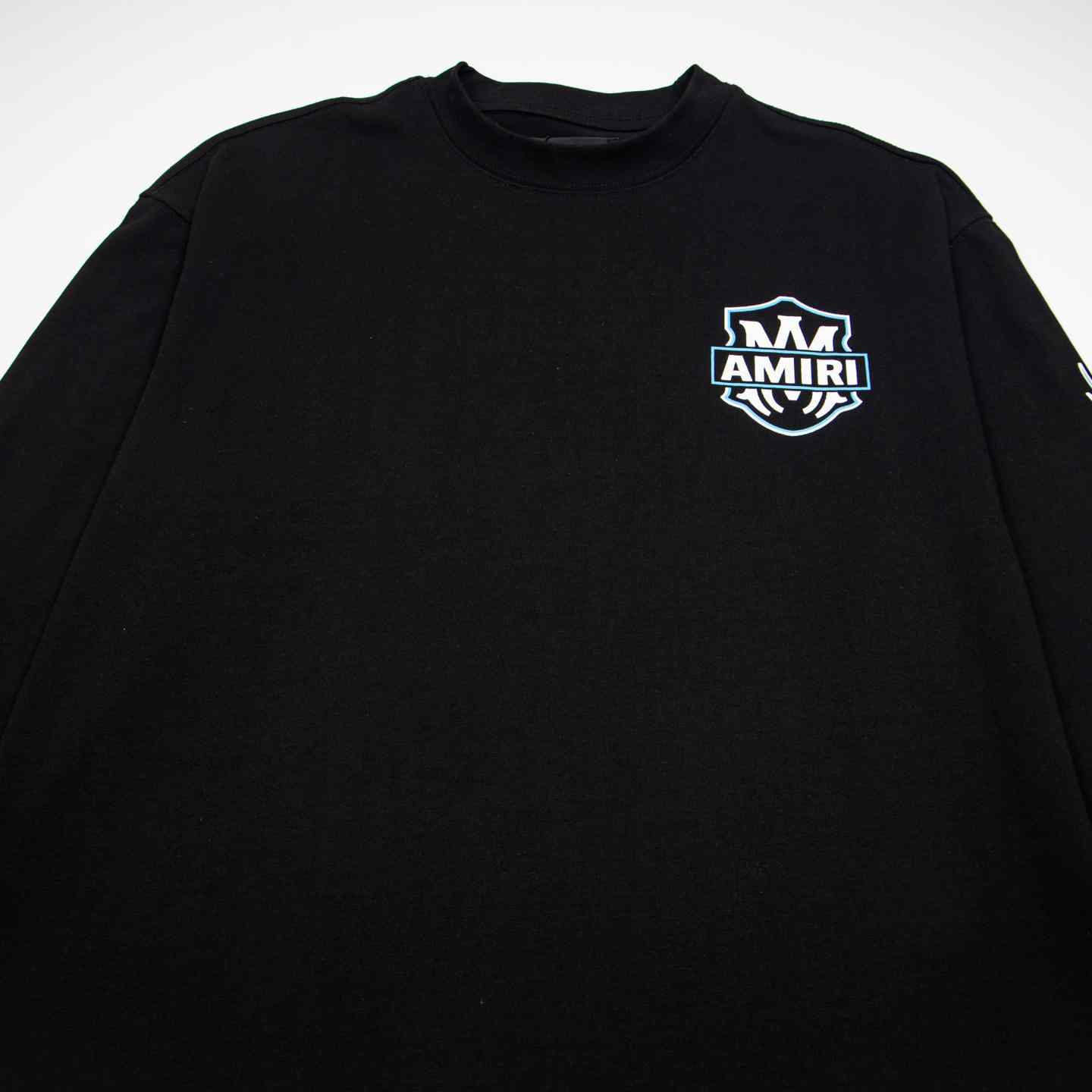 Amiri Cotton Eagle Flames Long Sleeve T-Shirt 'Black' - DesignerGu