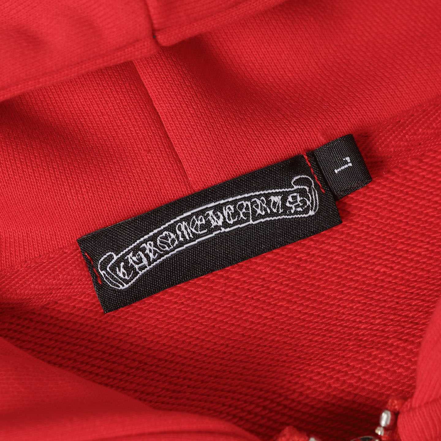 Chrome Hearts Embroidered King Taco Zip Up Hoodie 'Red' - DesignerGu