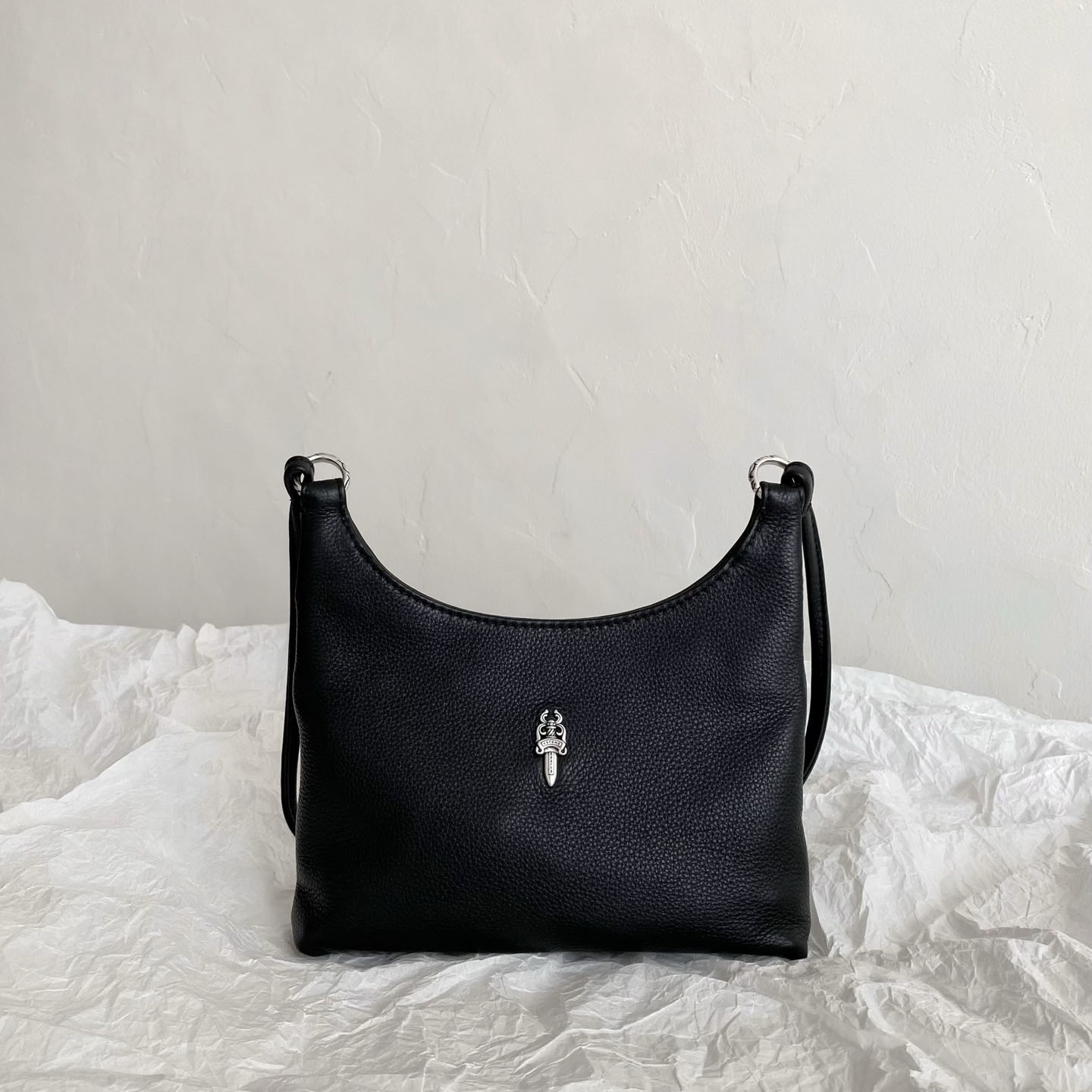 Chrome Hearts Viv Silver Dagger Black Bag - DesignerGu