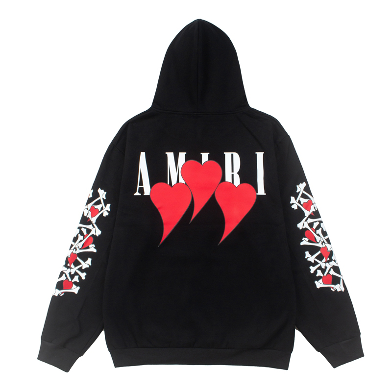 Amiri Three Heart Bones Hoody - DesignerGu