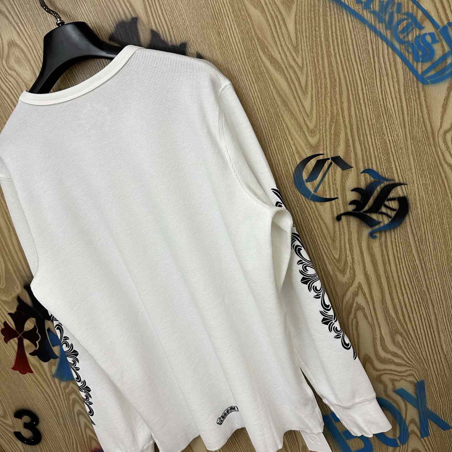 Chrome Hearts Horseshoe Logo Long Sleeve T-Shirt - DesignerGu