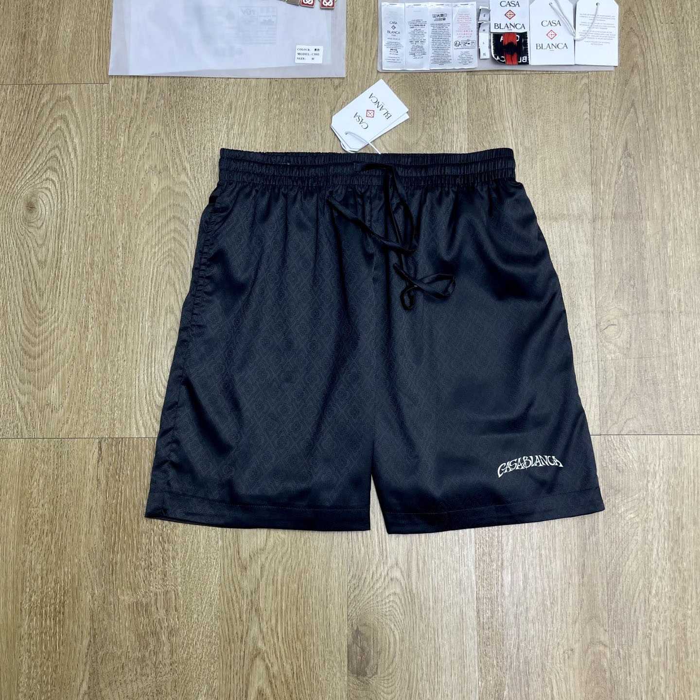Casablanca Volcano Jacquard Silk Shorts CA3594 - DesignerGu