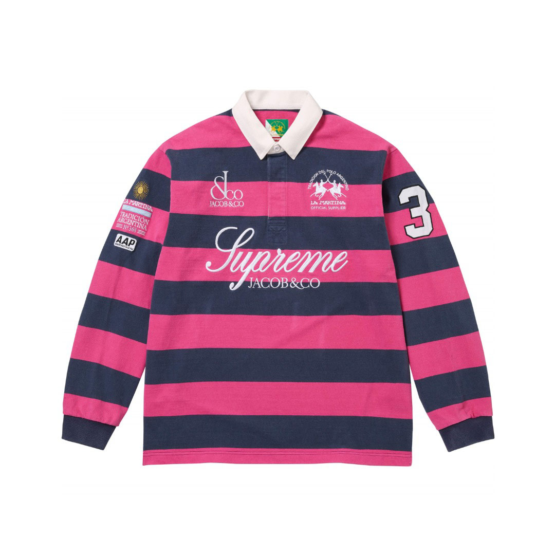 Supreme x La Martina x Jacob & Co Rugby 'Stripe' - DesignerGu