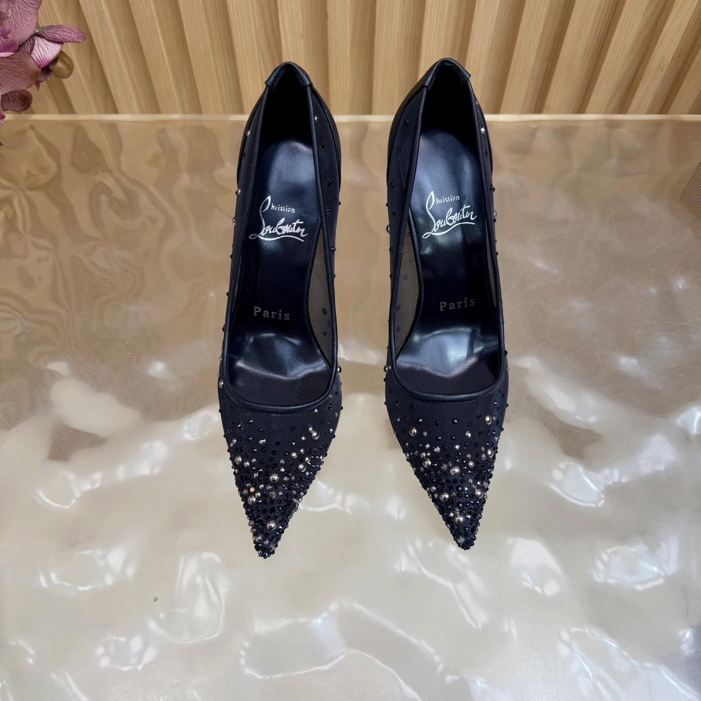 Christian Louboutin Miss Z Degrastrass Leather Pumps 100 - DesignerGu