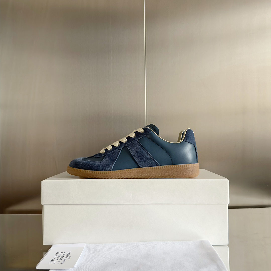 Maison MargielaReplica Suede And Leather Sneakers - DesignerGu