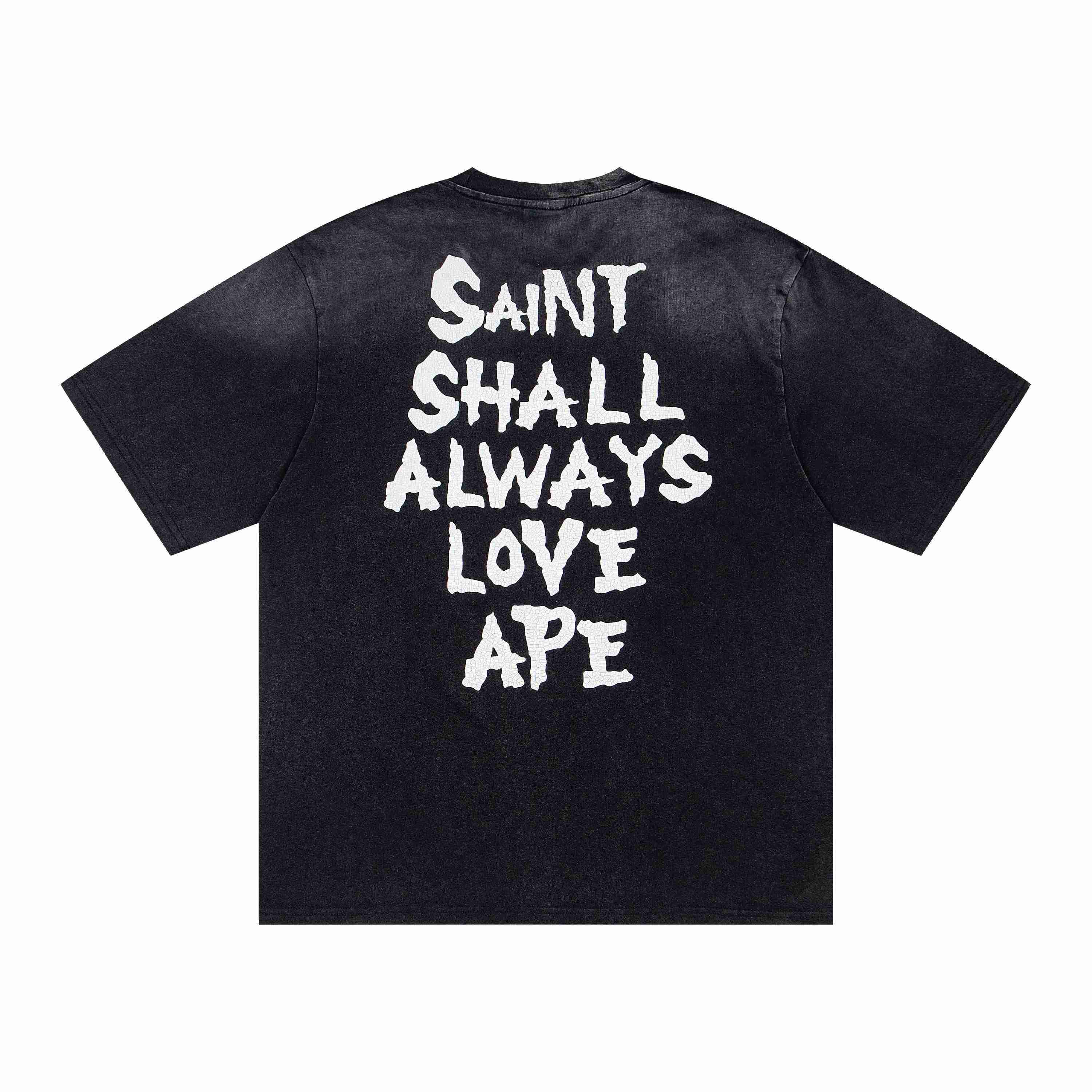Saint Michael X Bape Short Sleeve T-Shirt - DesignerGu