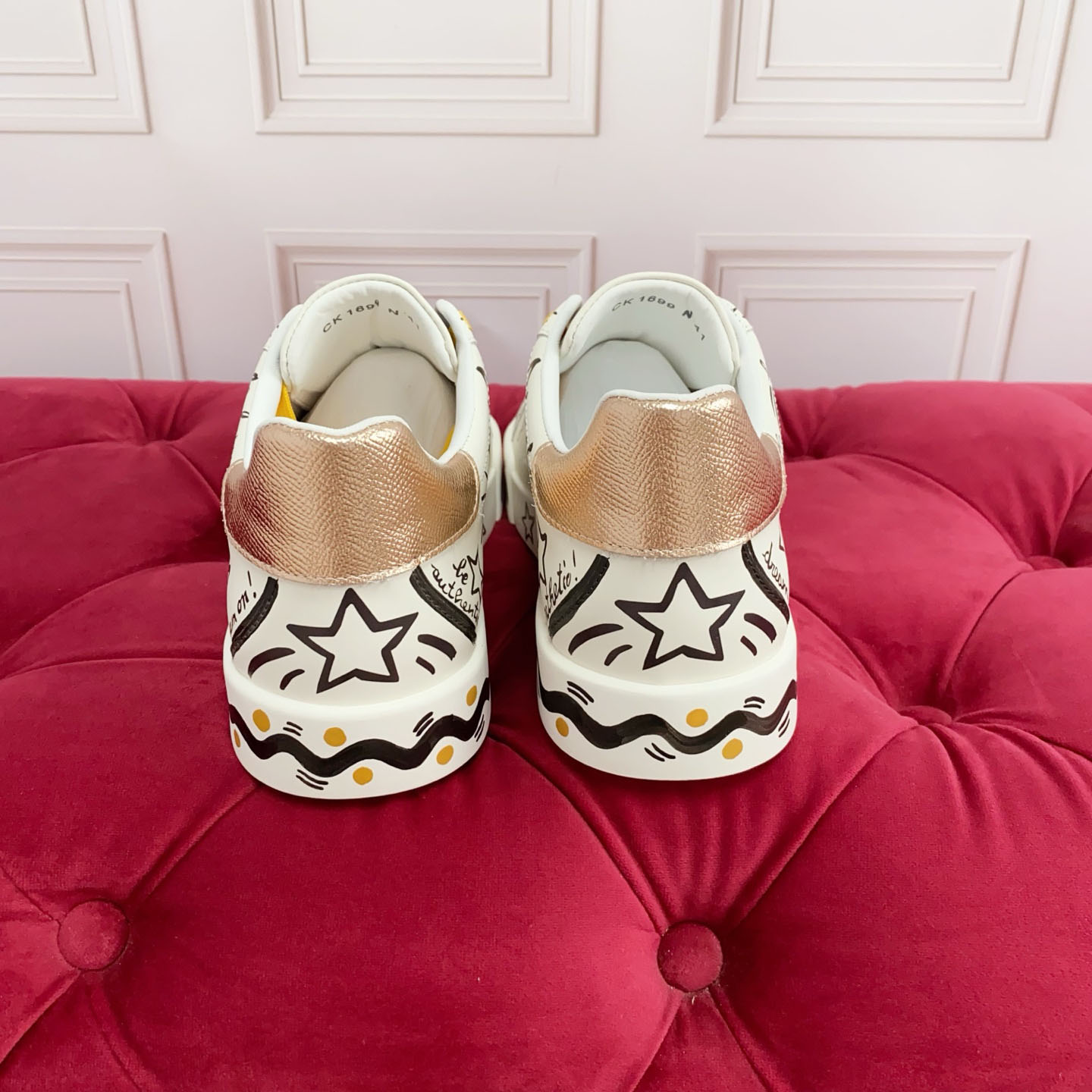 Dolce & Gabbana Calfskin Portofino Sneakers - DesignerGu