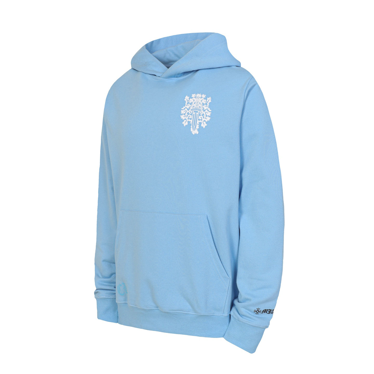 Chrome Hearts Miami Dagger Logo Hoodie 'Blue' - DesignerGu