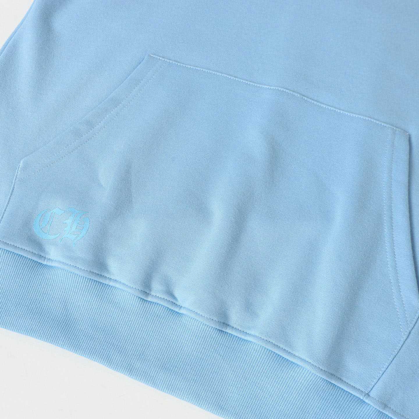 Chrome Hearts Miami Dagger Logo Hoodie 'Blue' - DesignerGu