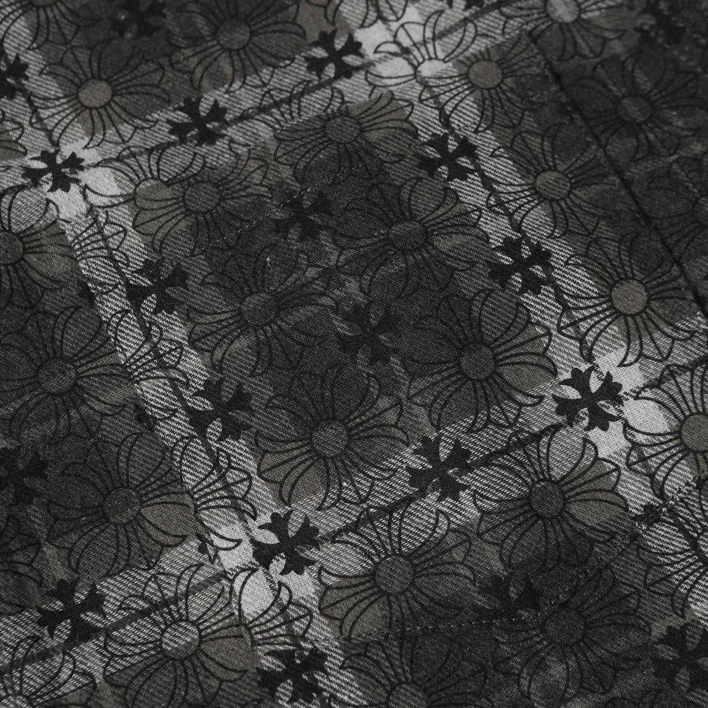 Chrome Hearts Monogram Cross Patch Flannel Shirt - DesignerGu