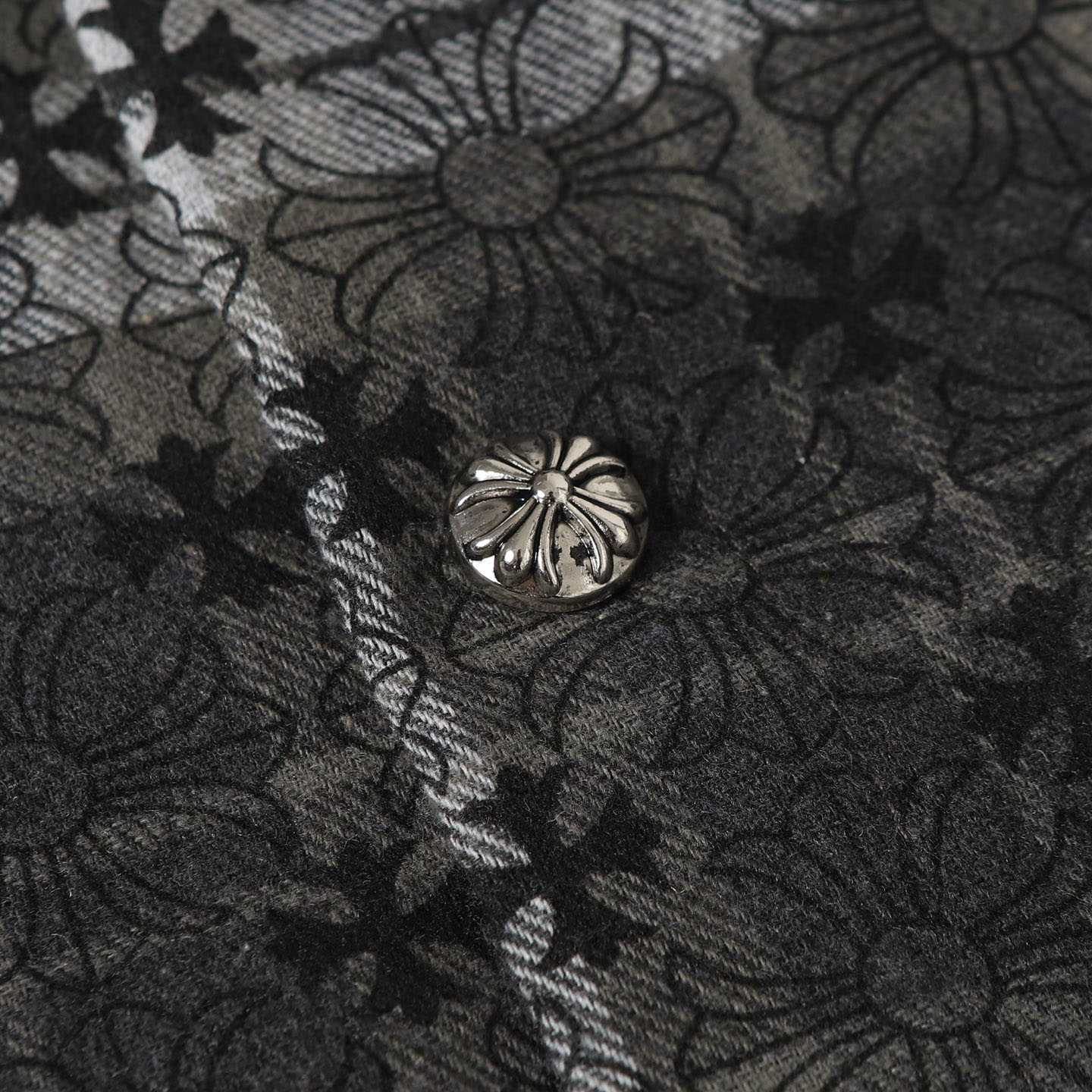 Chrome Hearts Monogram Cross Patch Flannel Shirt - DesignerGu