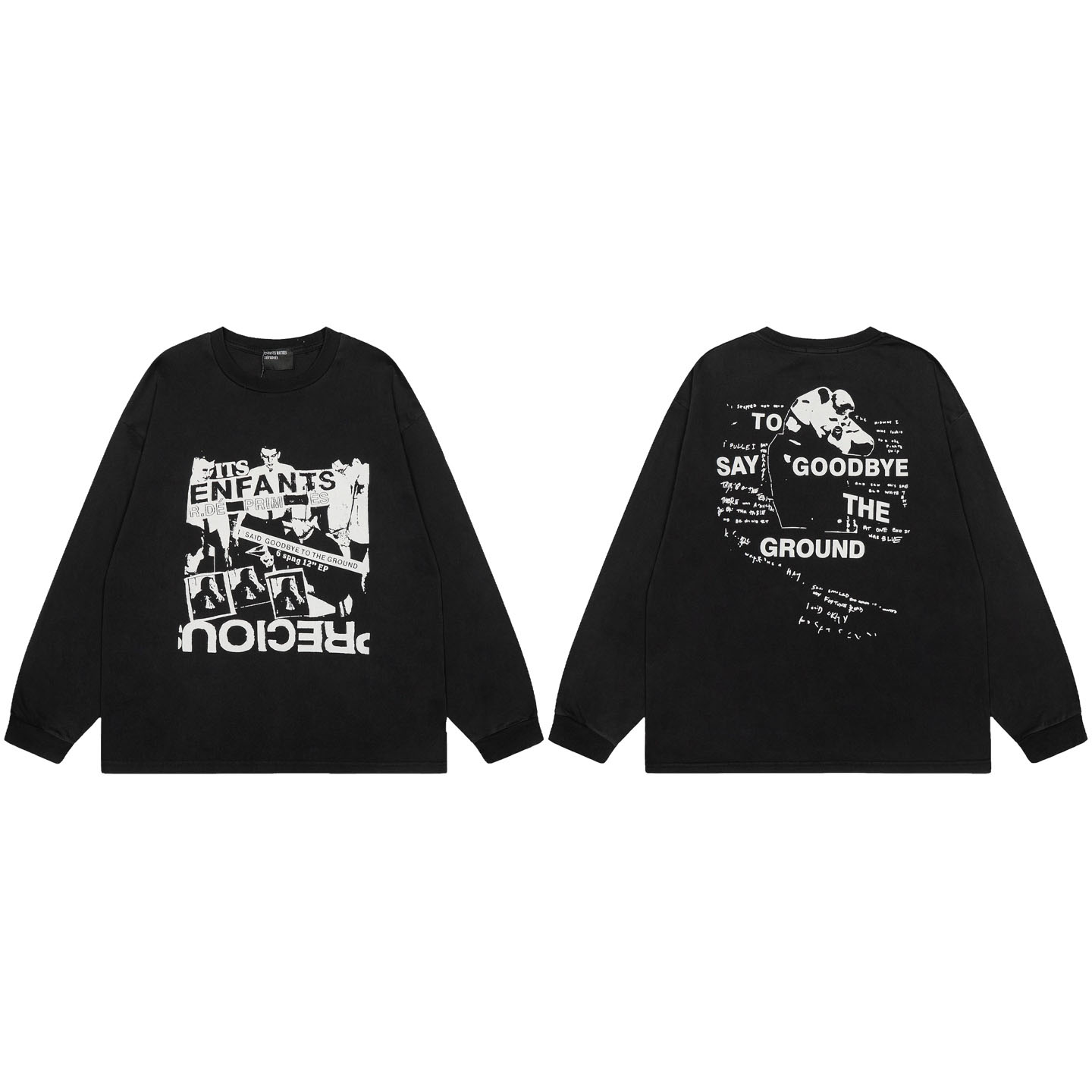 Enfants Riches Déprimés Say Goodbye Long Sleeve T-Shirt - DesignerGu