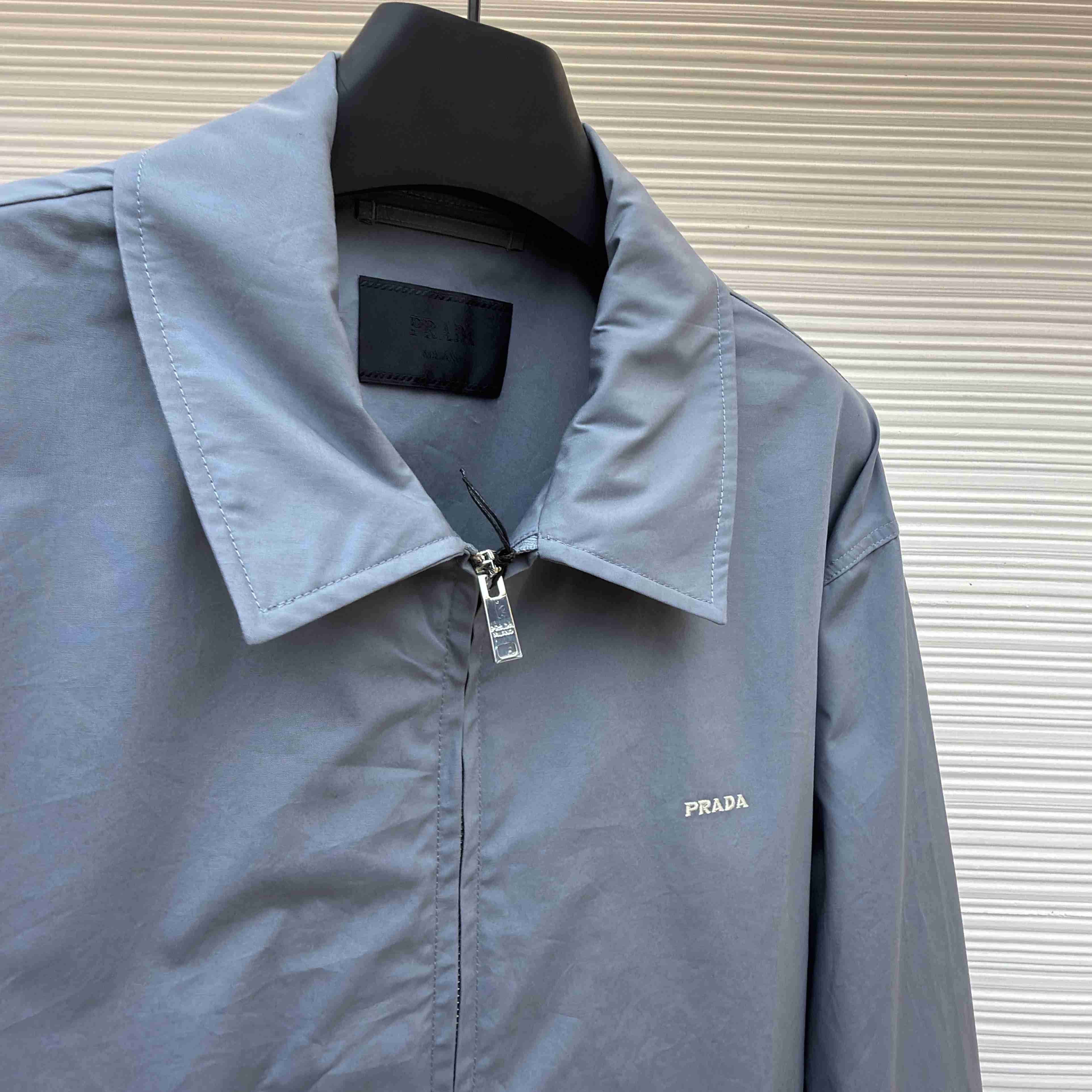 Prada Technical Cotton Zipper Blouson Jacket - DesignerGu