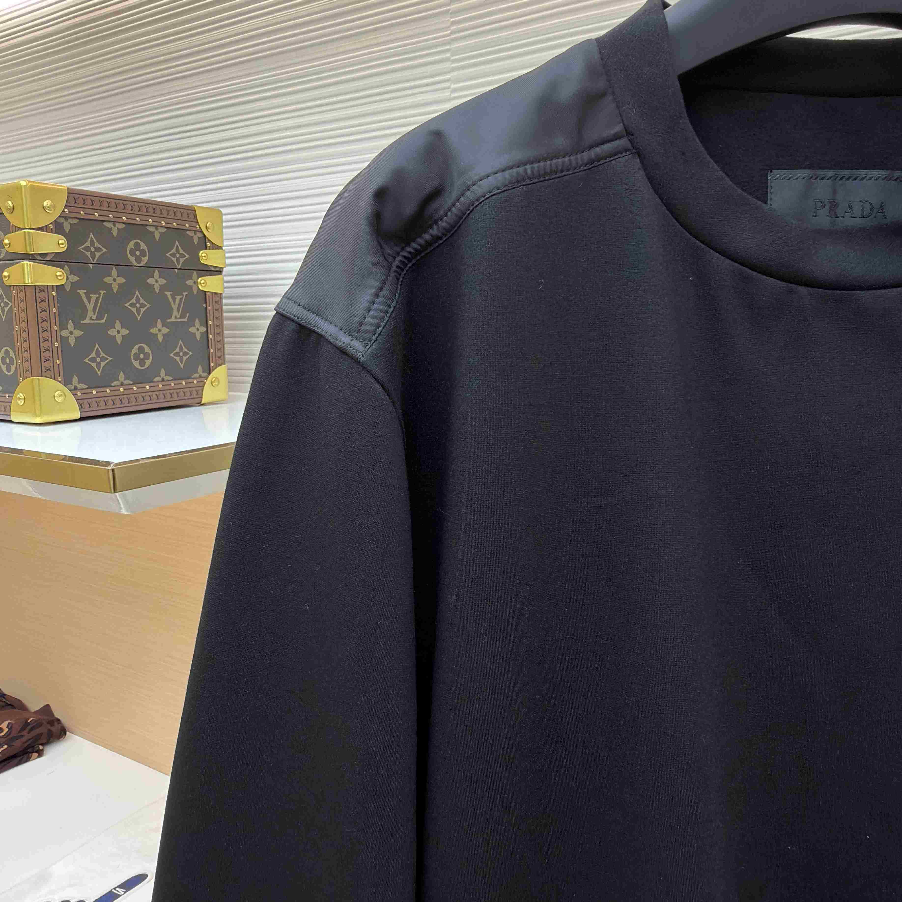 Prada Cotton Fleece And Re-Nylon Sweatshirt - DesignerGu