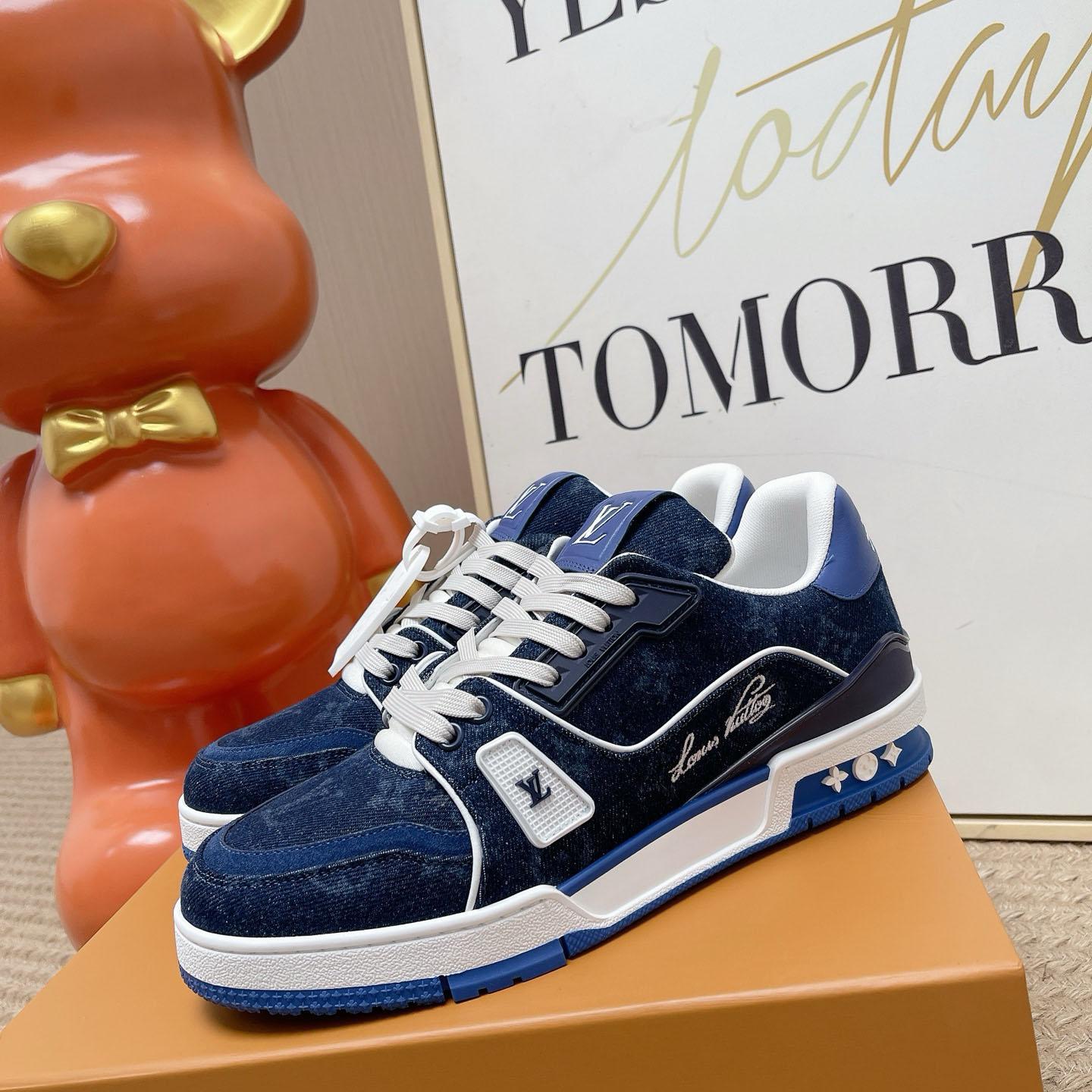 Louis Vuitton LV Trainer Sneaker 1AKQGK（upon uk size） - DesignerGu