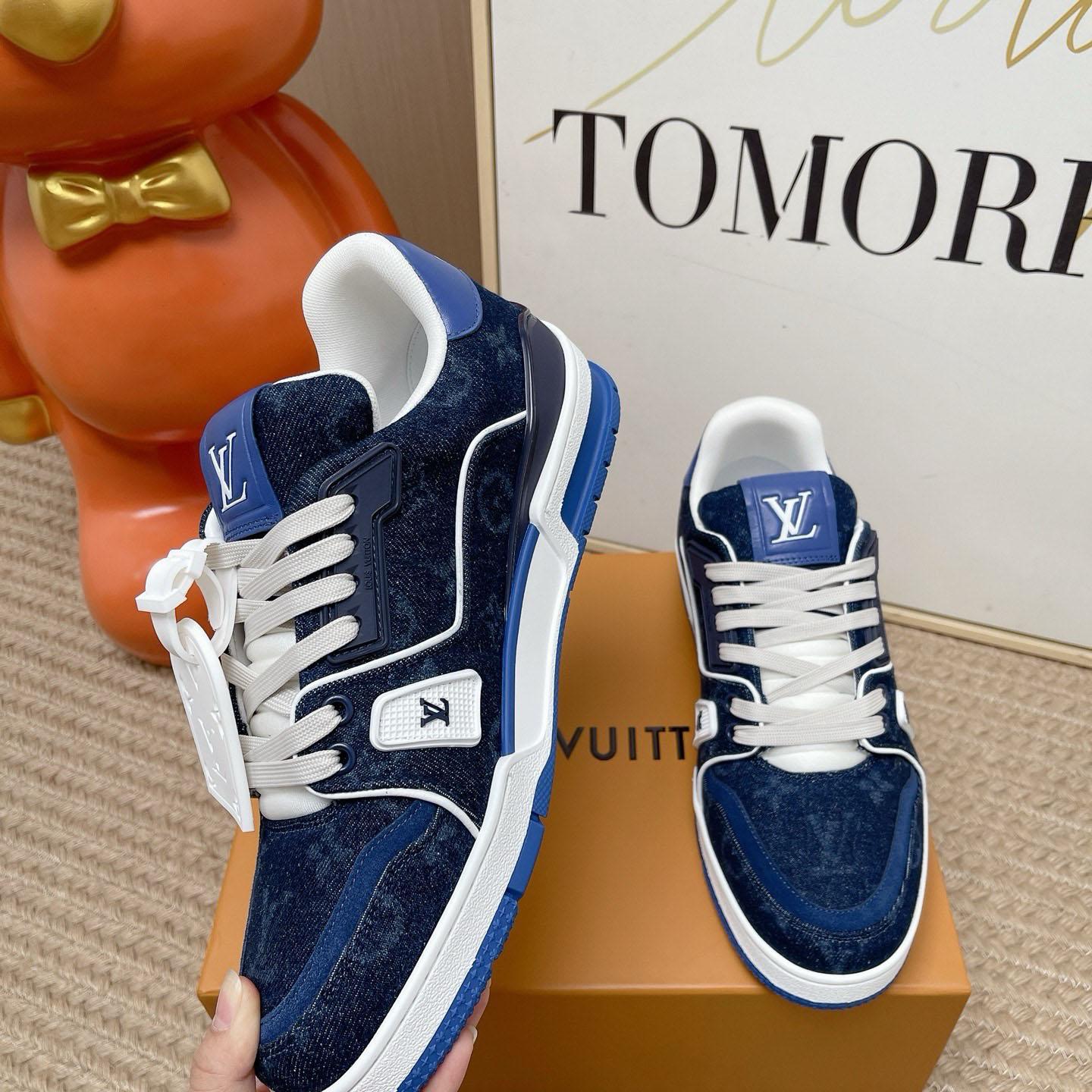 Louis Vuitton LV Trainer Sneaker 1AKQGK（upon uk size） - DesignerGu
