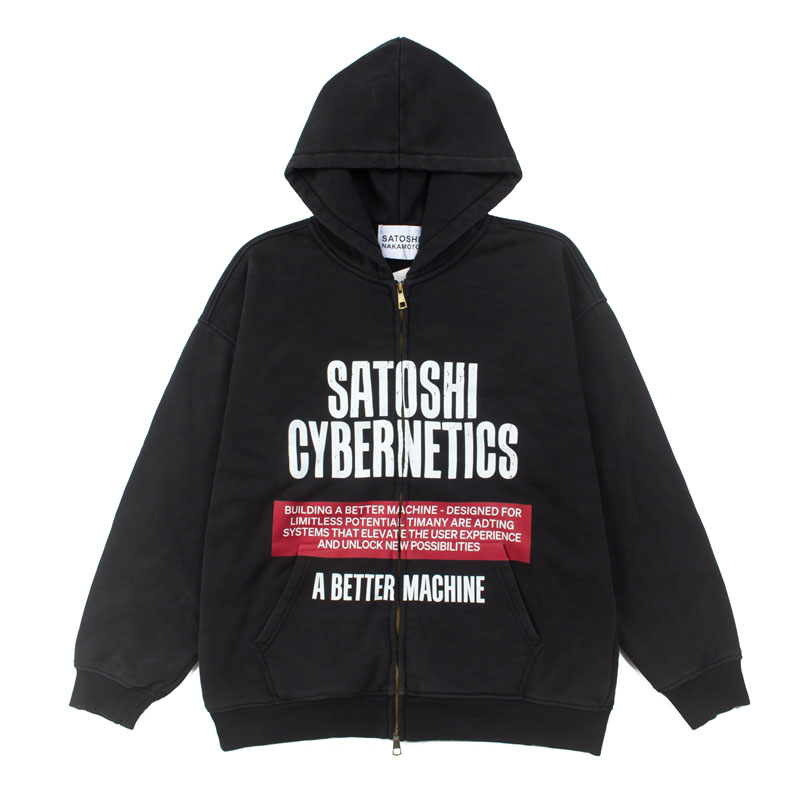 Satoshi Nakamoto Cybernetics Zip Up Hoodie - DesignerGu