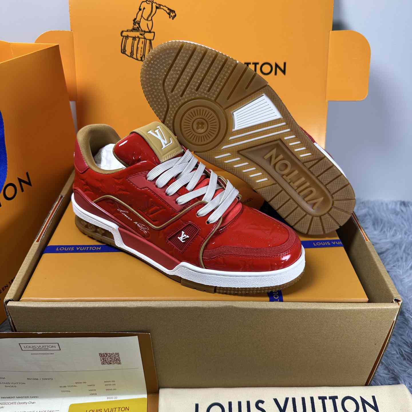 Louis Vuitton LV Trainer Sneaker 1AKP8F（upon uk size） - DesignerGu